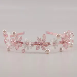 The Jophiel Crystal Flowers Designer Headband