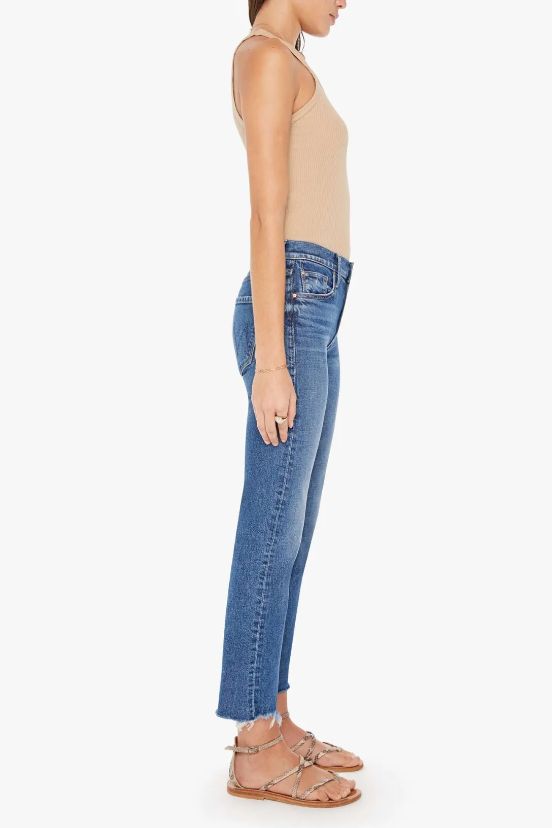 The Mid Rise Rider Ankle Fray | Local Charm