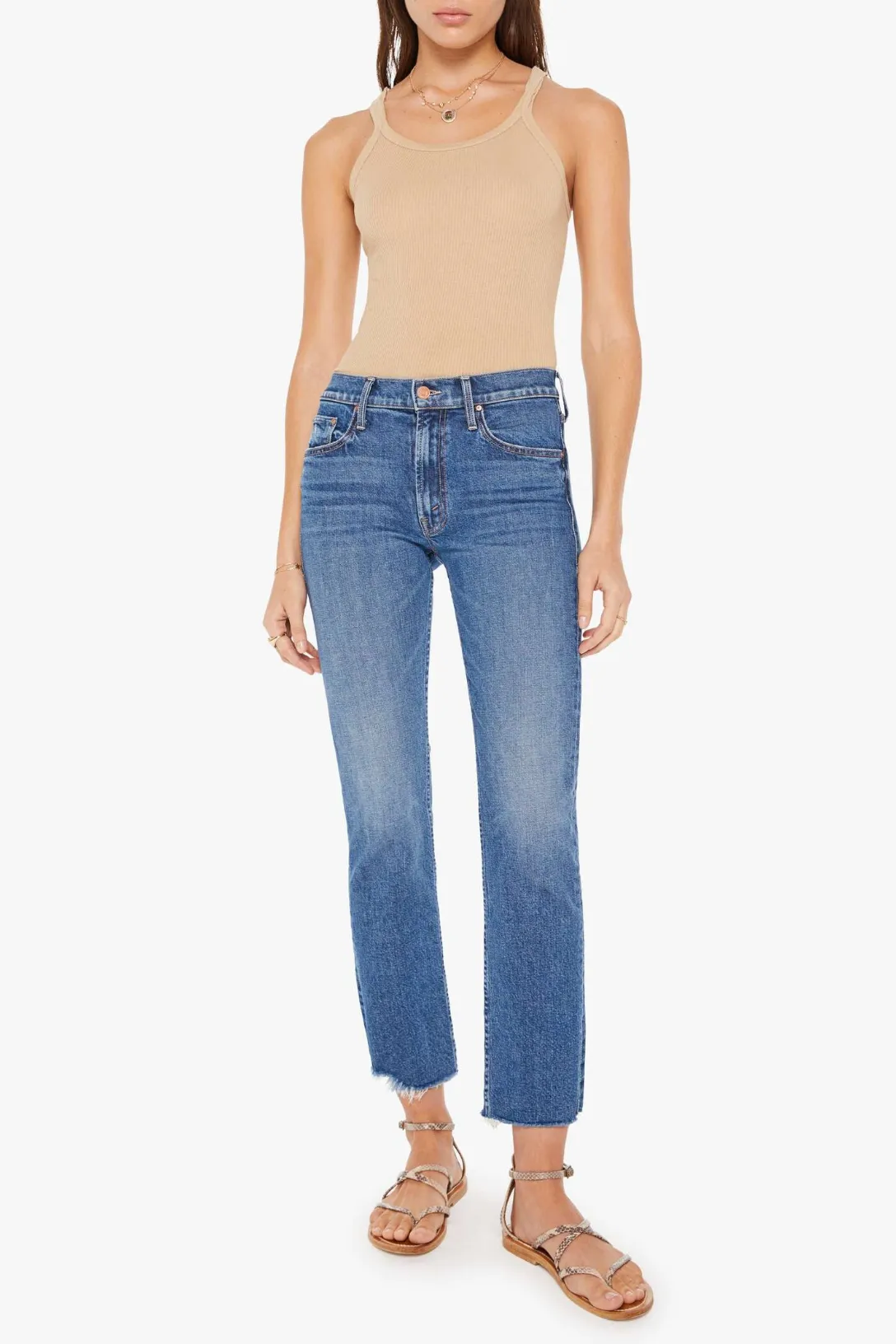 The Mid Rise Rider Ankle Fray | Local Charm