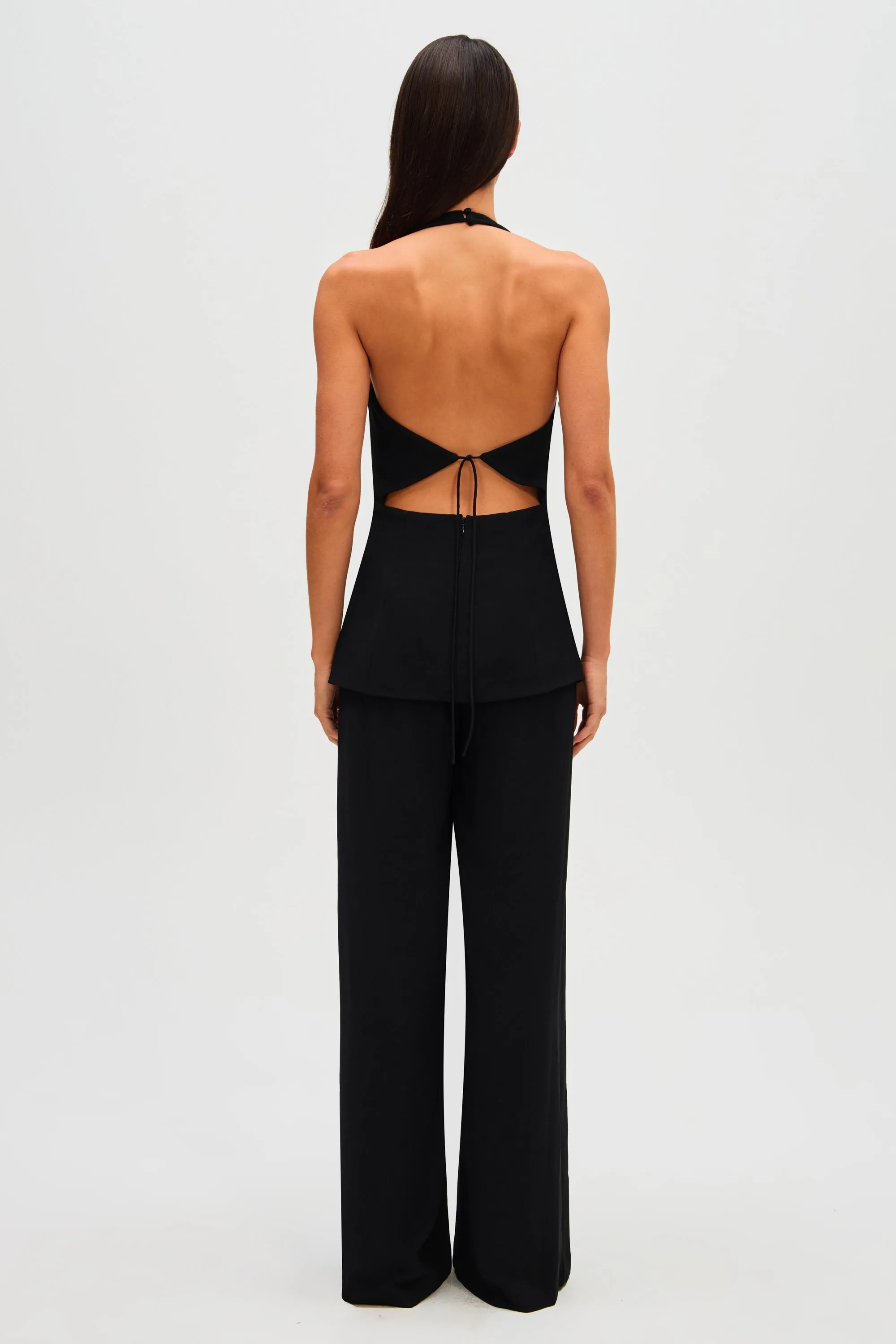 THE 'PASHA' CREPE JUMPSUIT