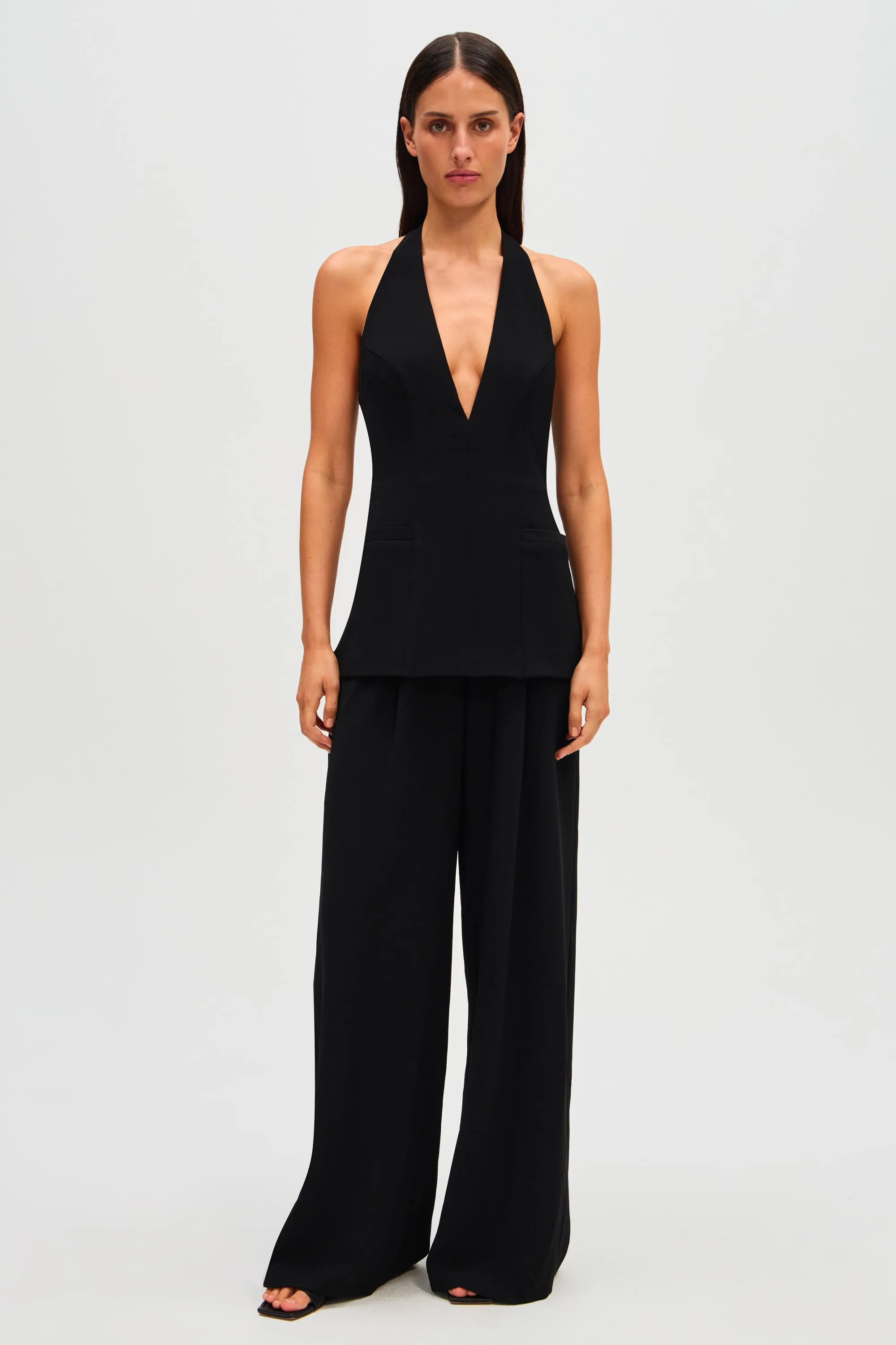 THE 'PASHA' CREPE JUMPSUIT