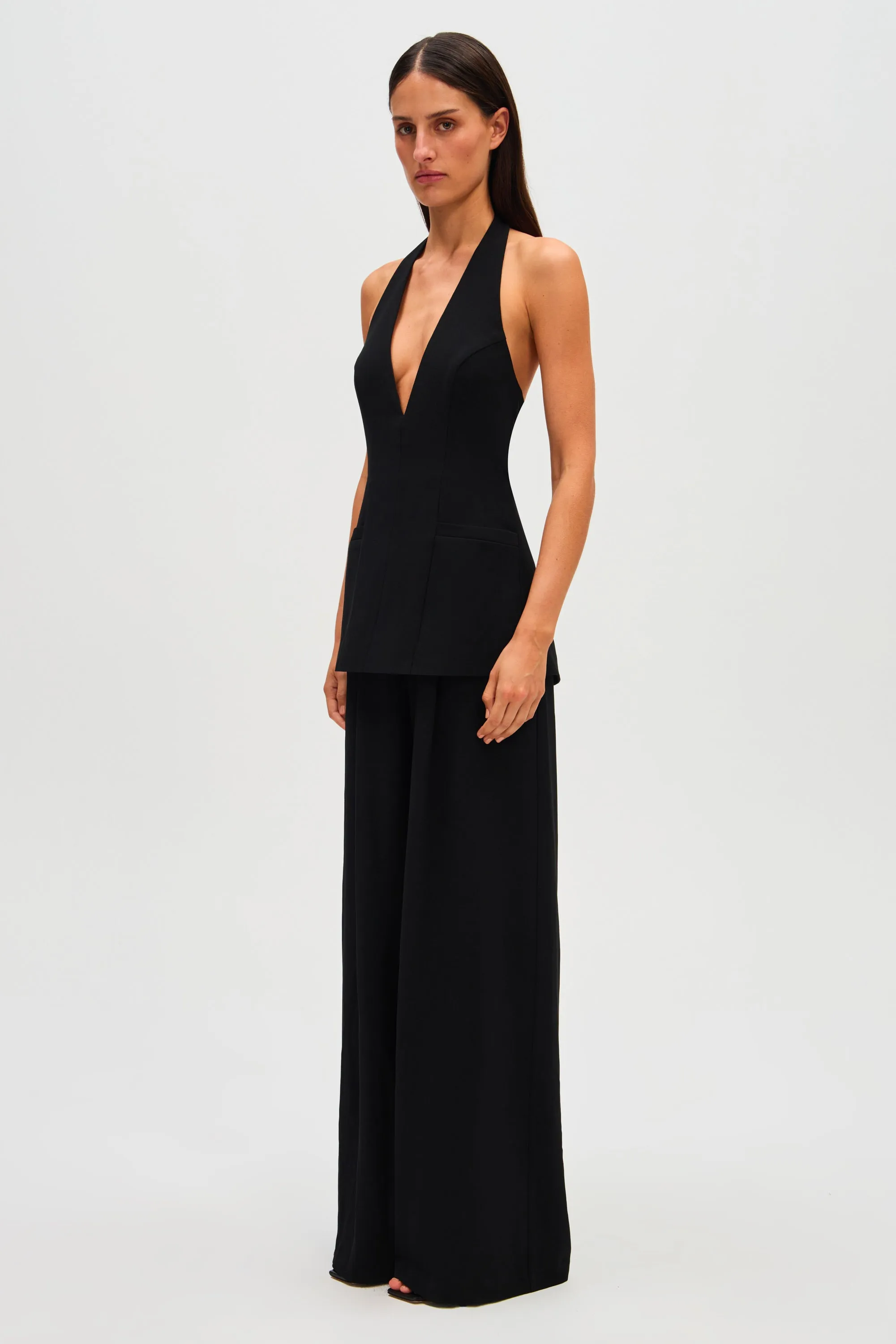 THE 'PASHA' CREPE JUMPSUIT