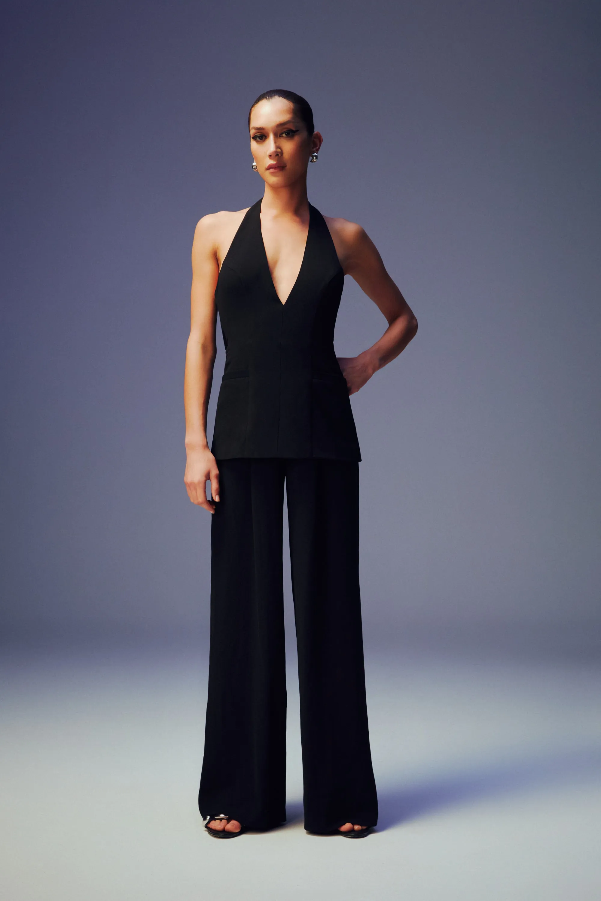 THE 'PASHA' CREPE JUMPSUIT
