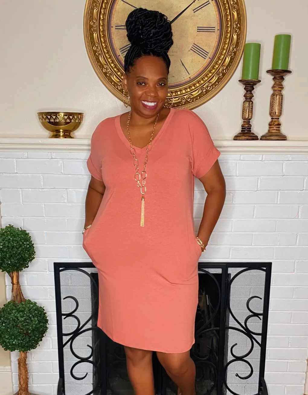 The Weekend Dress Ash Rose