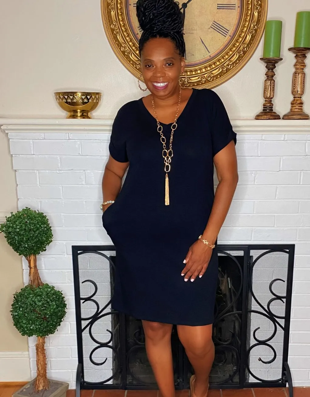 The Weekend Dress Black Curvy