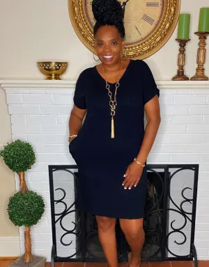 The Weekend Dress Black Curvy