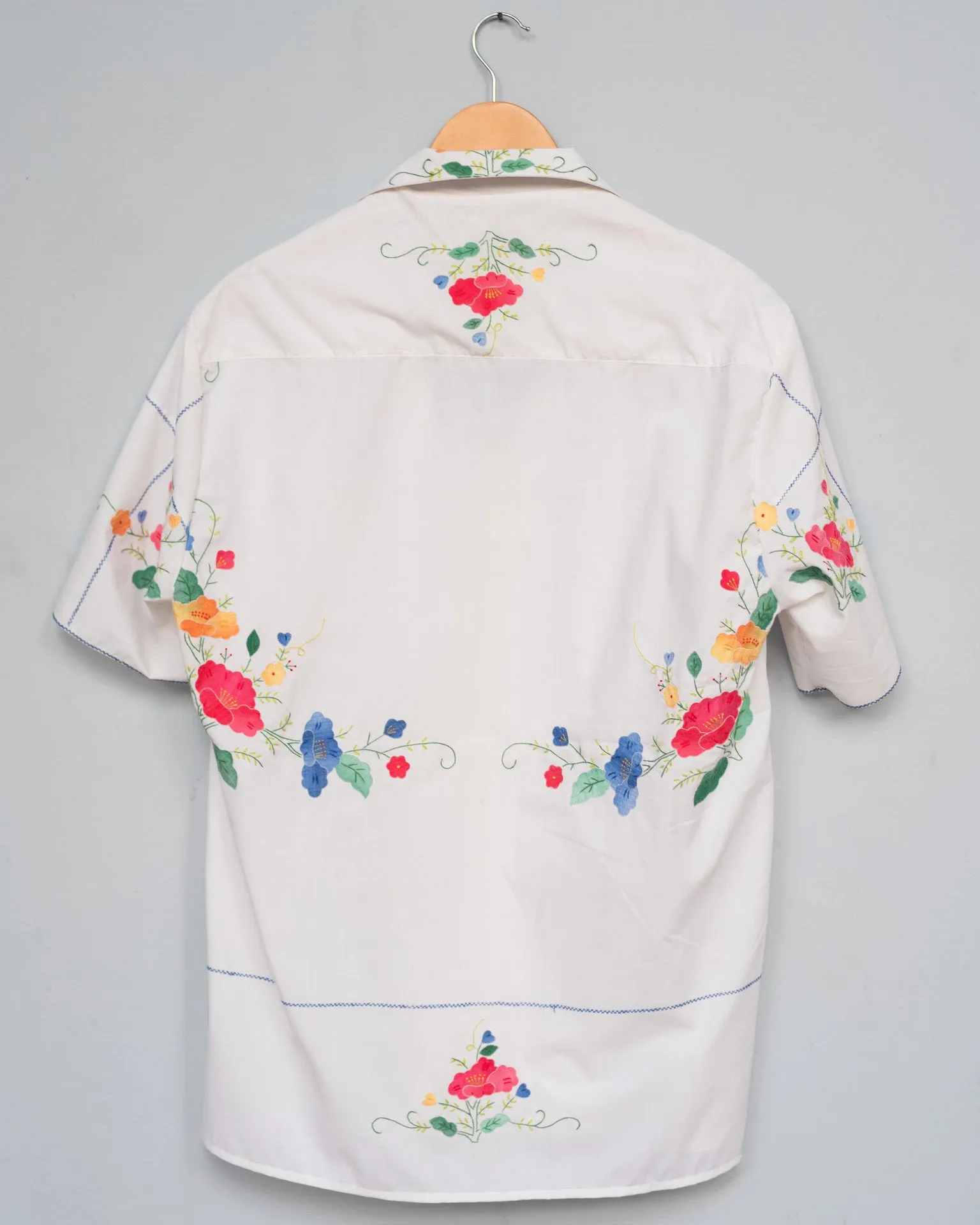 The White Appliqué Shirt - XL