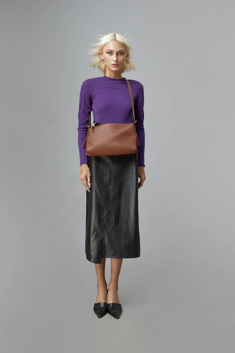 Túi xách M BAG màu xanh da trời (lớn)