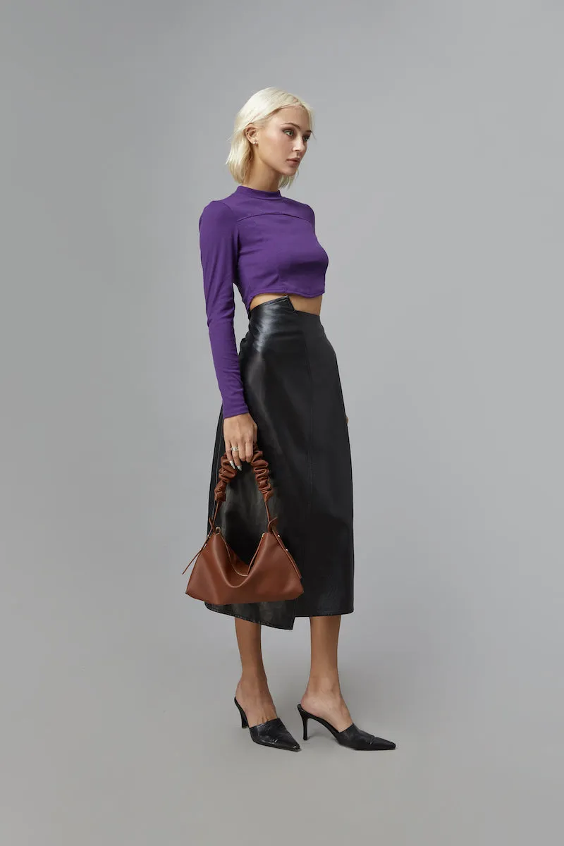 Túi xách M BAG màu xanh da trời (lớn)