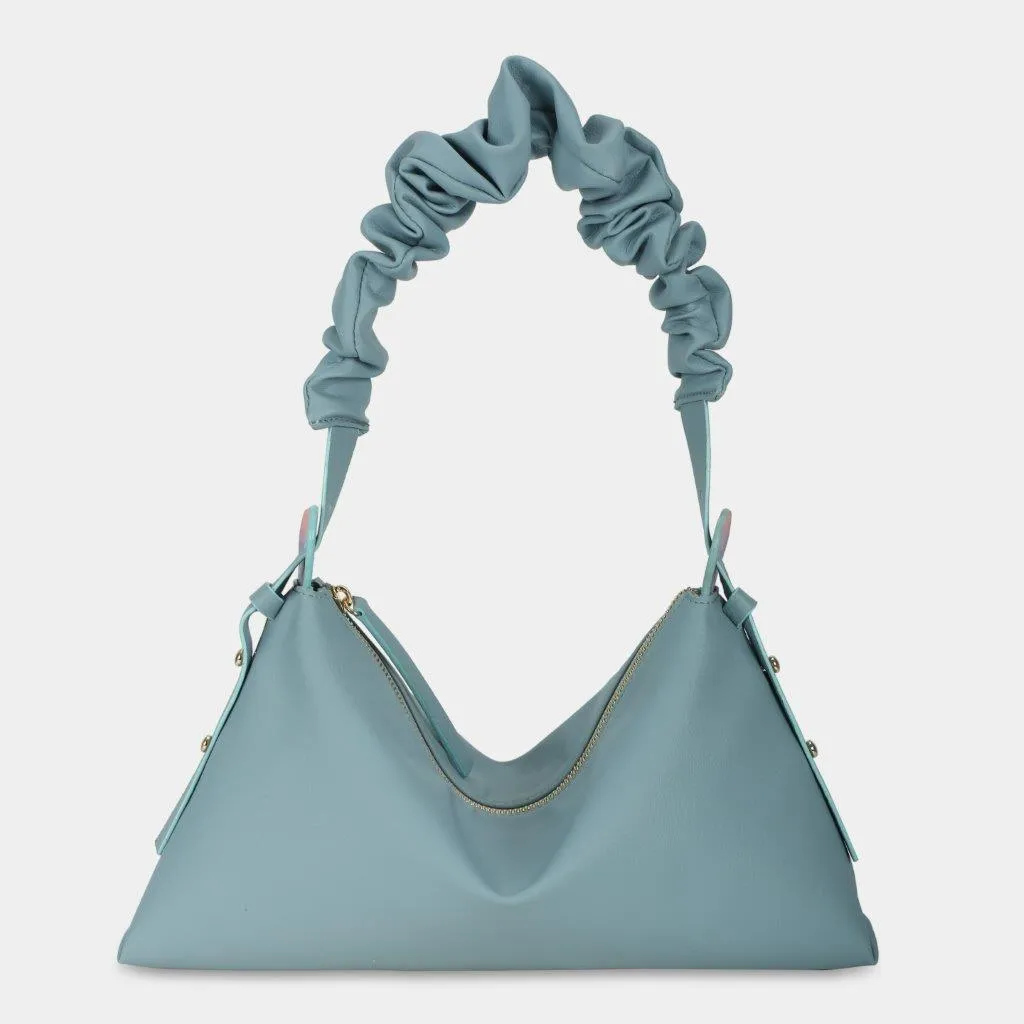 Túi xách M BAG màu xanh da trời (lớn)