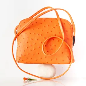 Tia Handmade Ostrich Leather Handbag