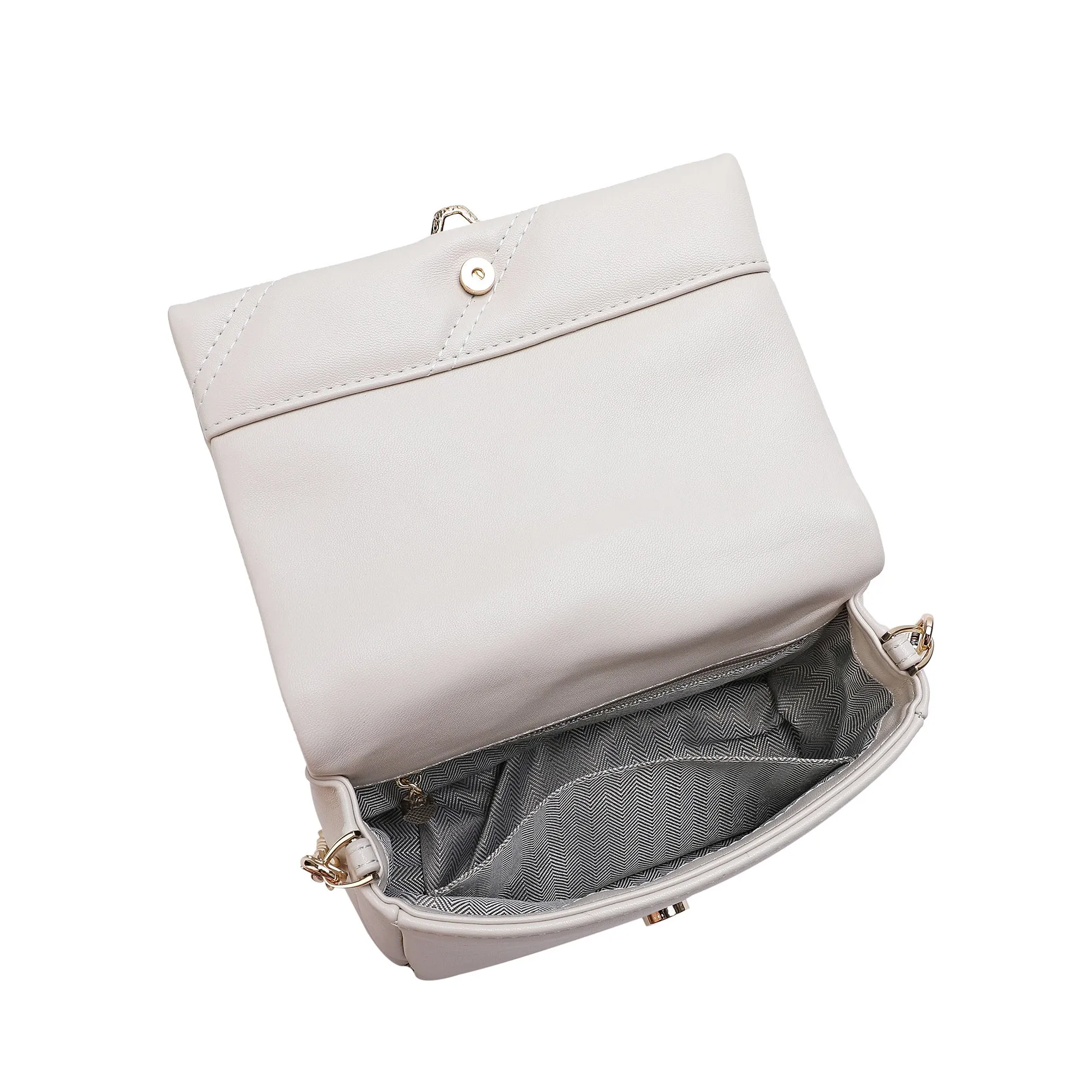 Tiffany & Fred Quilted Sheepskin Leather Crossbody