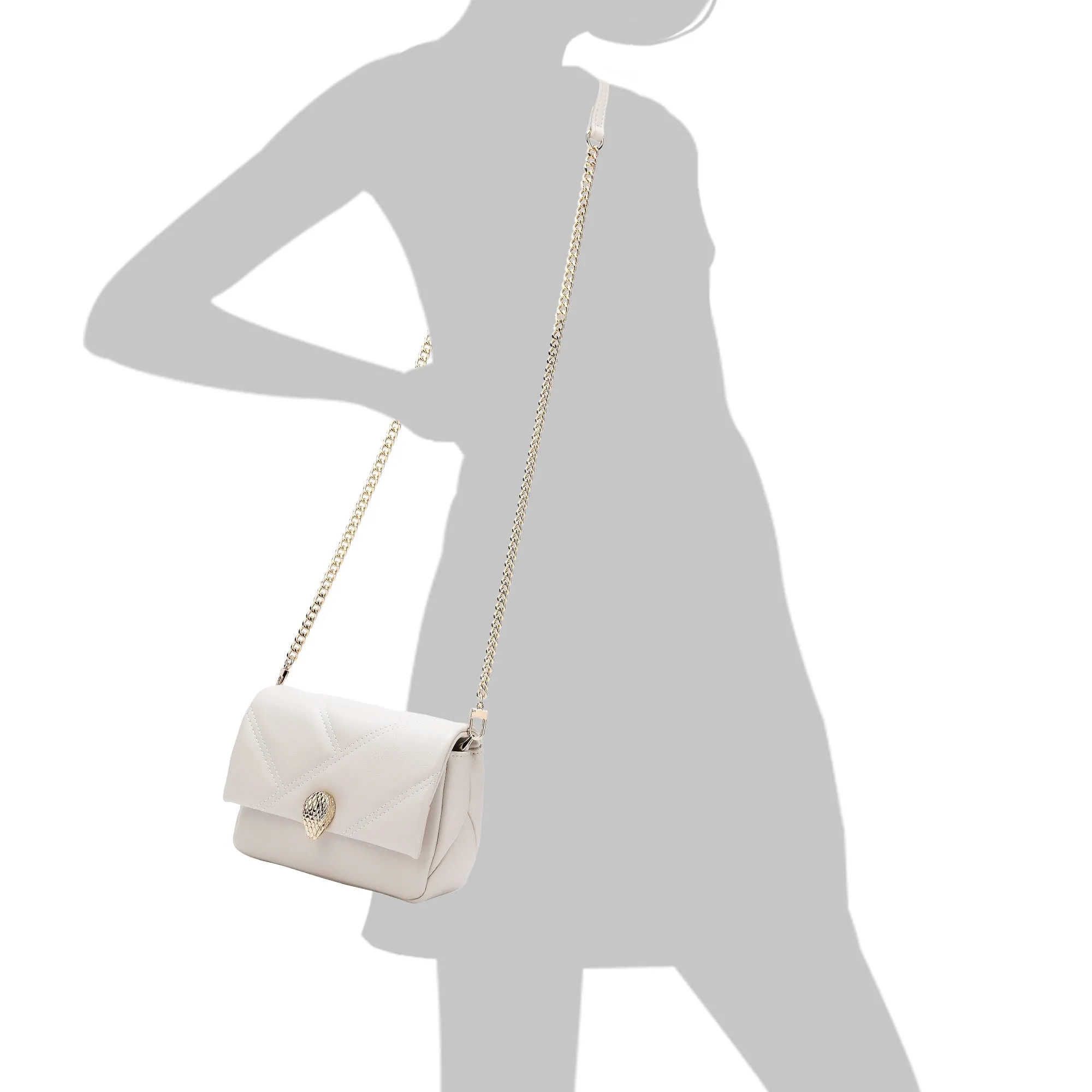 Tiffany & Fred Quilted Sheepskin Leather Crossbody