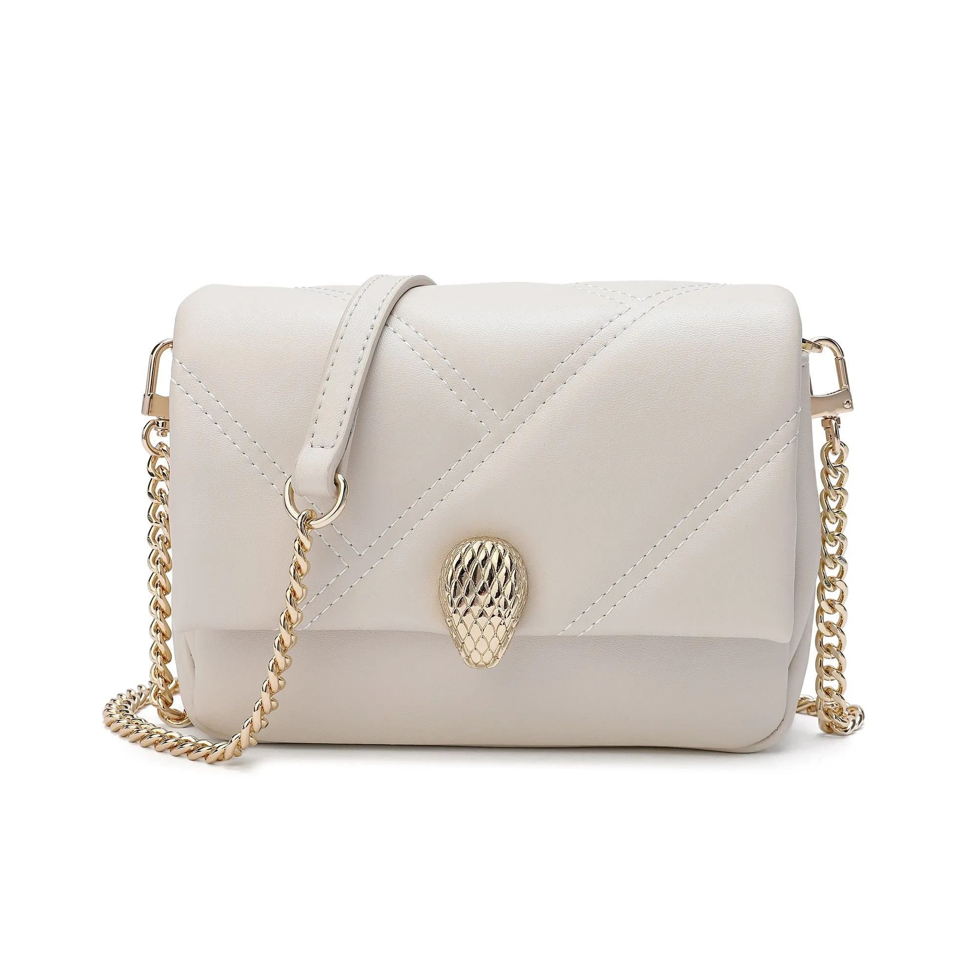 Tiffany & Fred Quilted Sheepskin Leather Crossbody