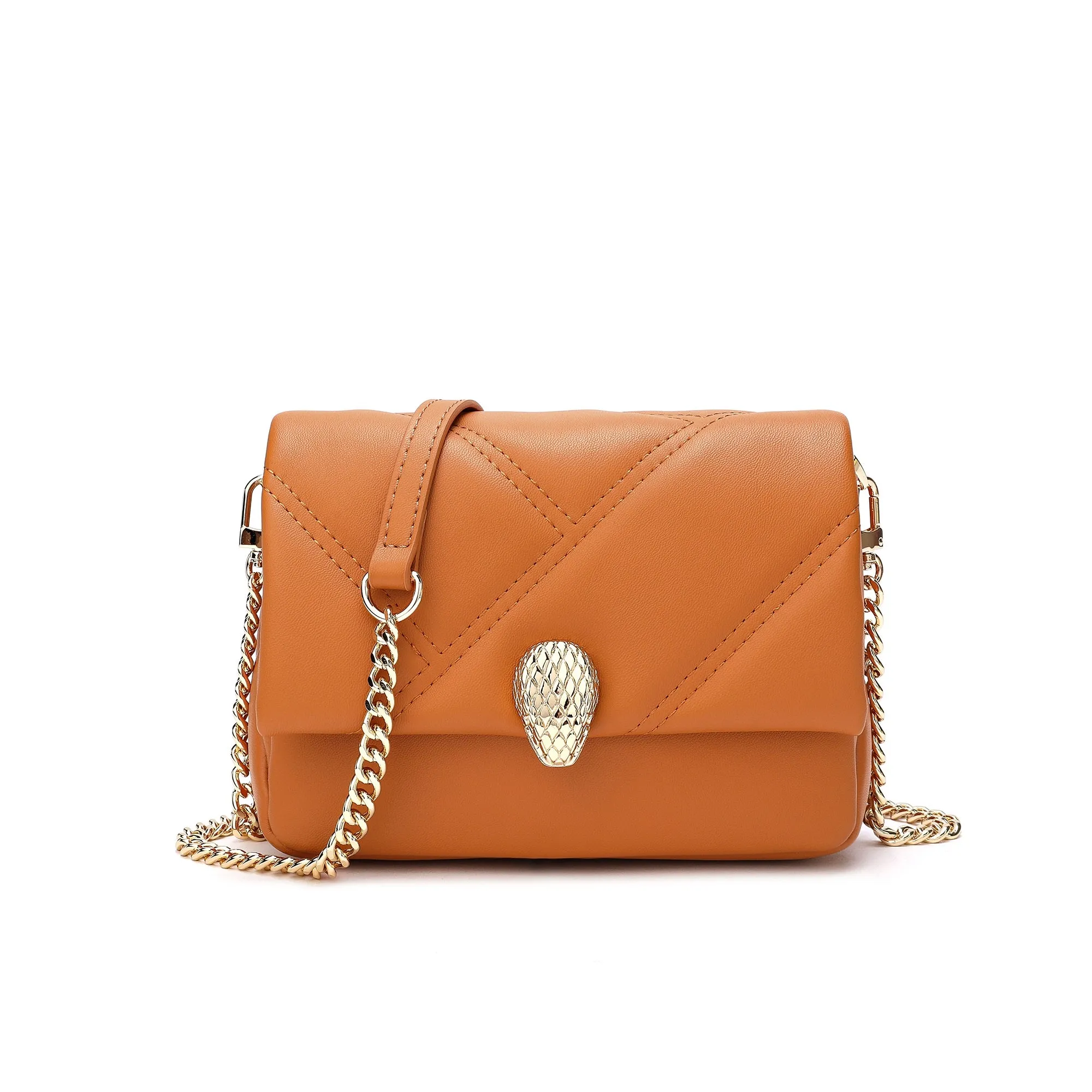 Tiffany & Fred Quilted Sheepskin Leather Crossbody