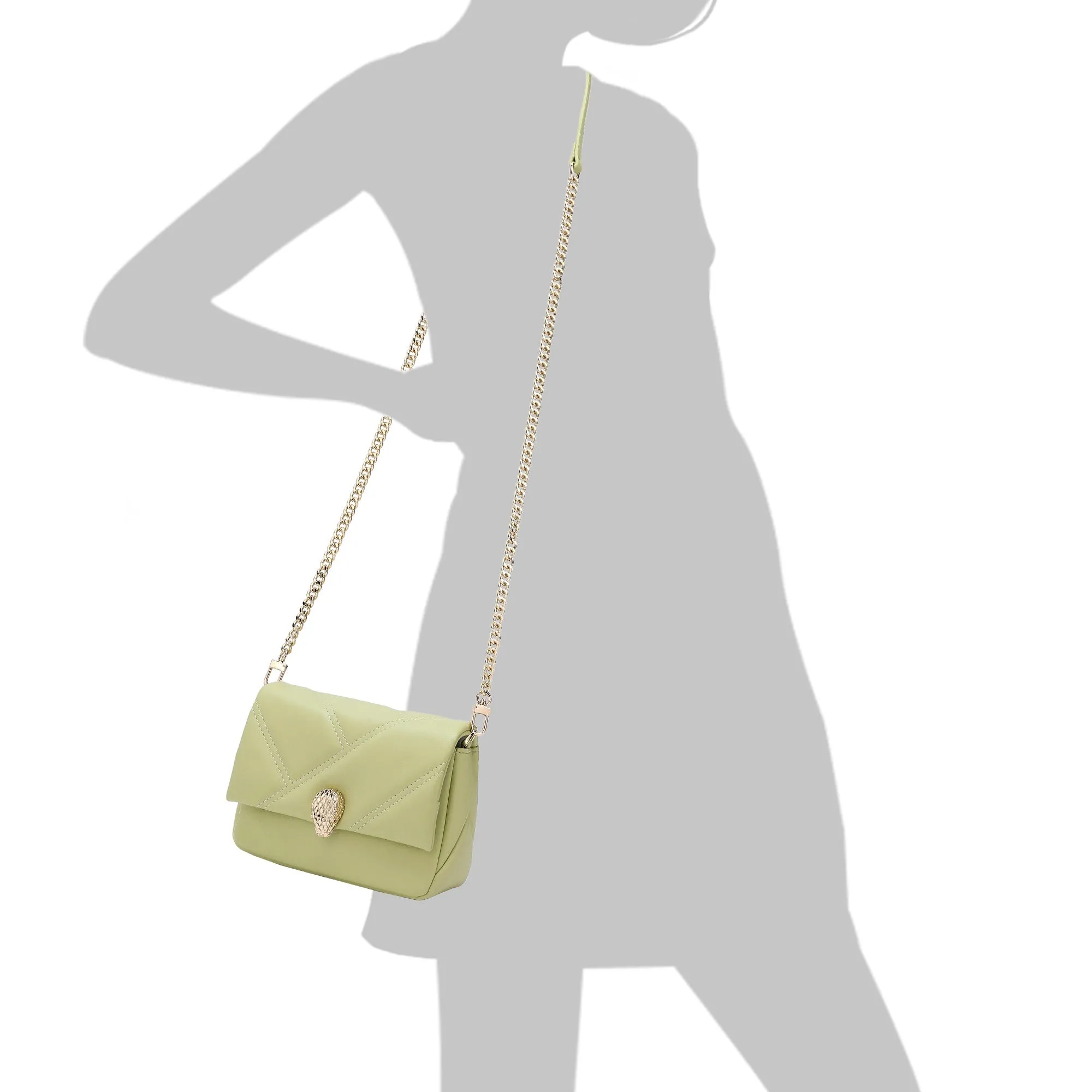 Tiffany & Fred Quilted Sheepskin Leather Crossbody