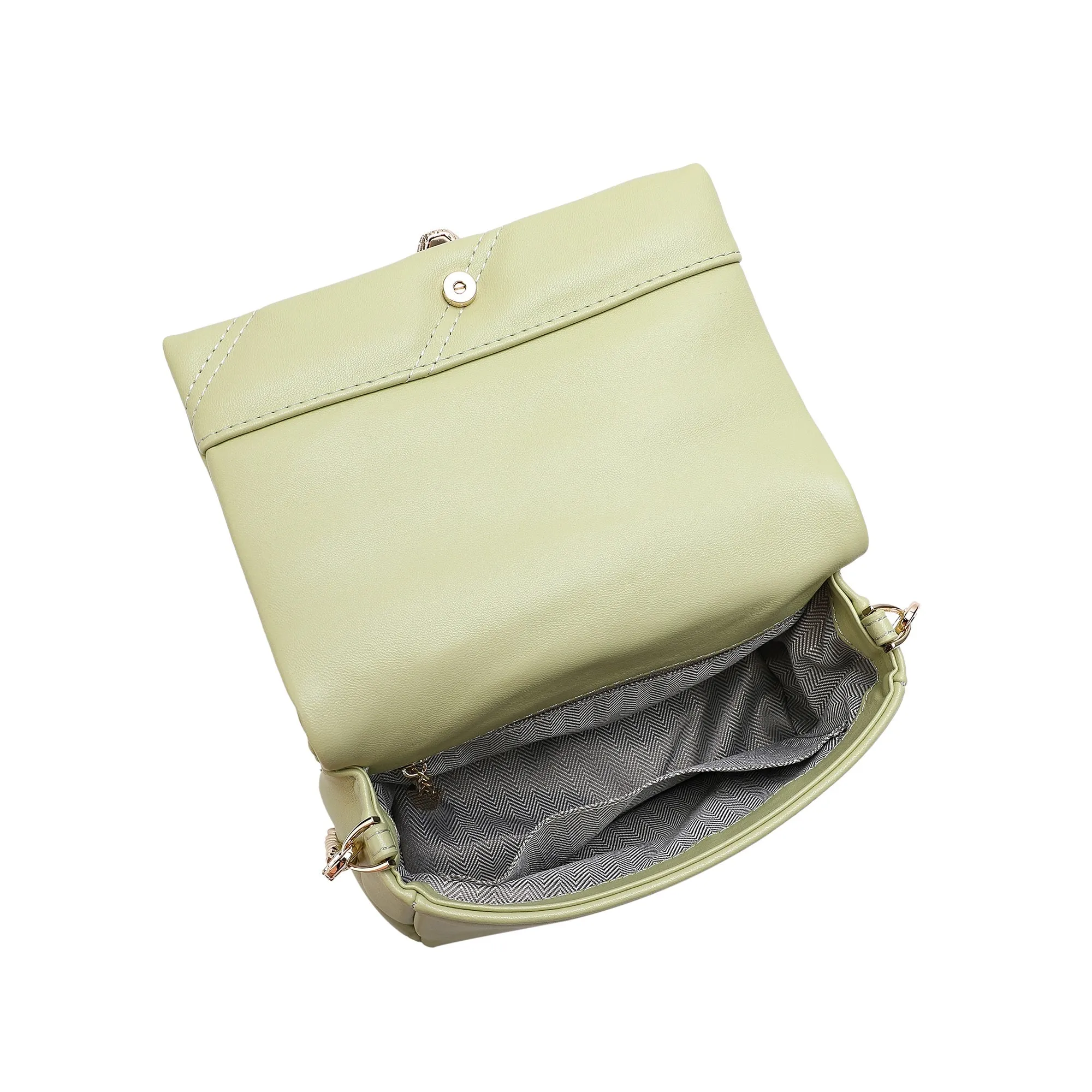 Tiffany & Fred Quilted Sheepskin Leather Crossbody