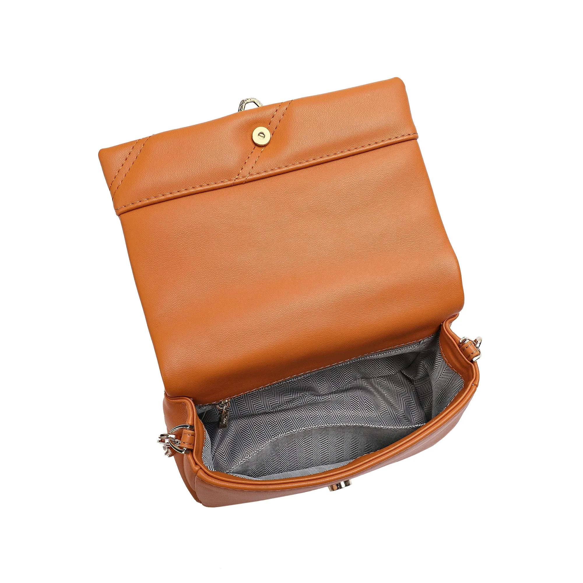 Tiffany & Fred Quilted Sheepskin Leather Crossbody
