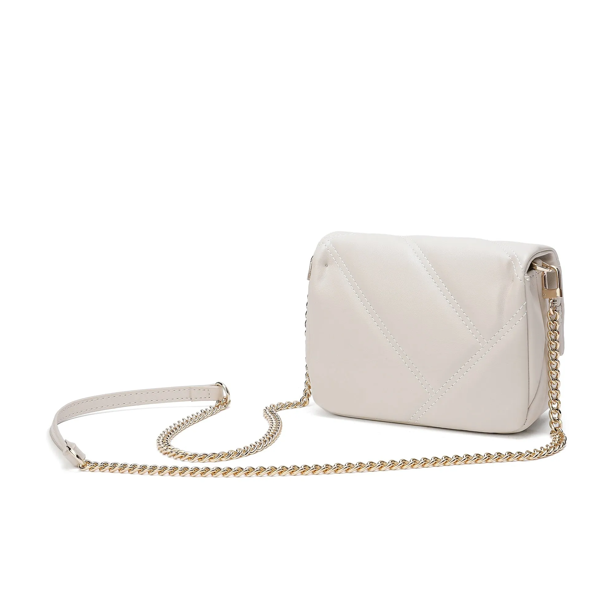 Tiffany & Fred Quilted Sheepskin Leather Crossbody
