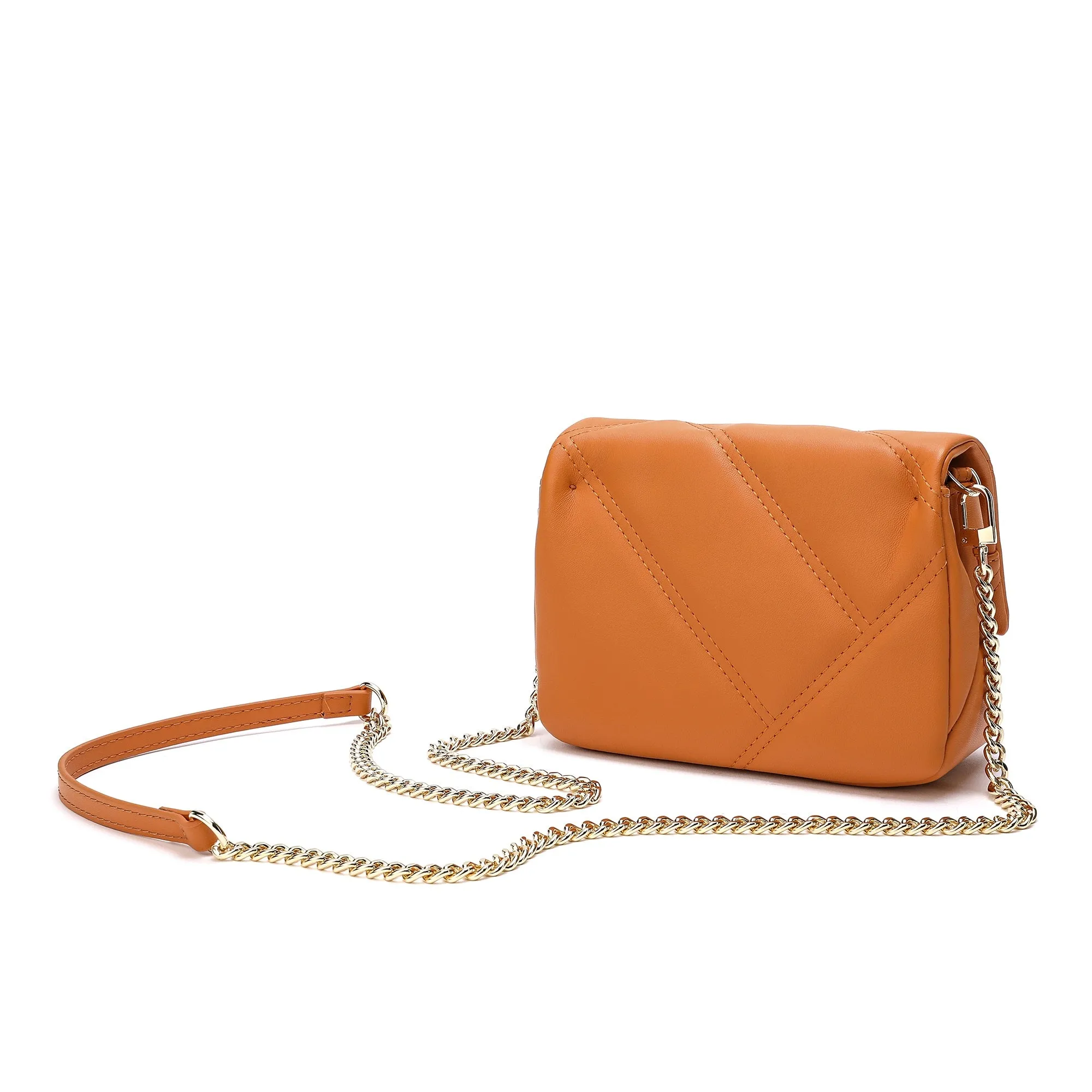 Tiffany & Fred Quilted Sheepskin Leather Crossbody