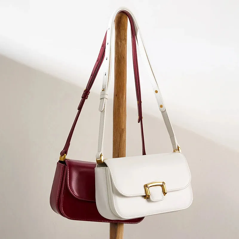 Trendy Genuine Leather Small Crossbody Shoulder Bag
