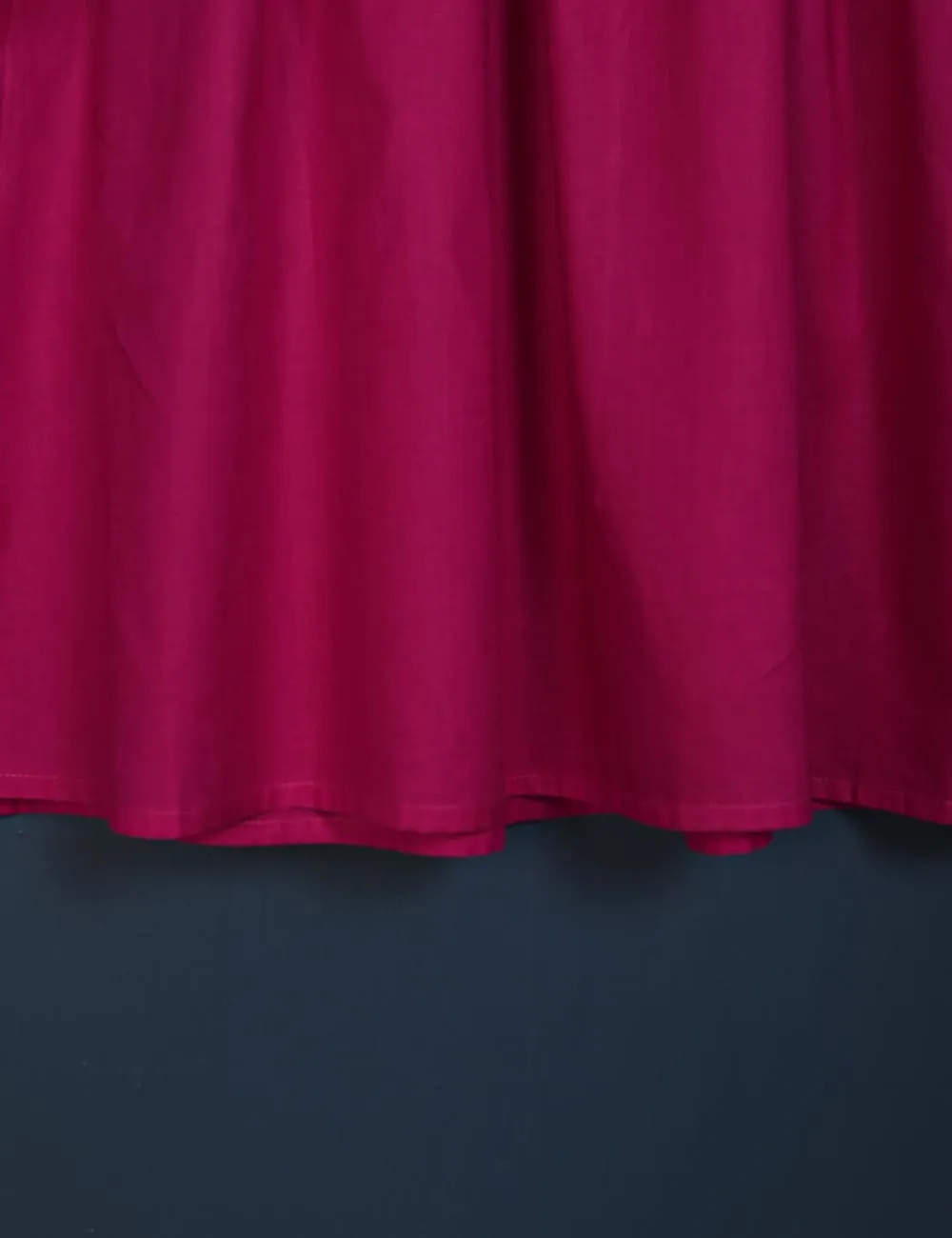 TS-157A-Fuchsia - Scarlet Love - Cotton Stitched Frock