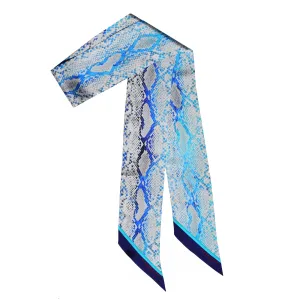 TT118 BLUE SNAKE SKIN MAXI SLIM TWILLY