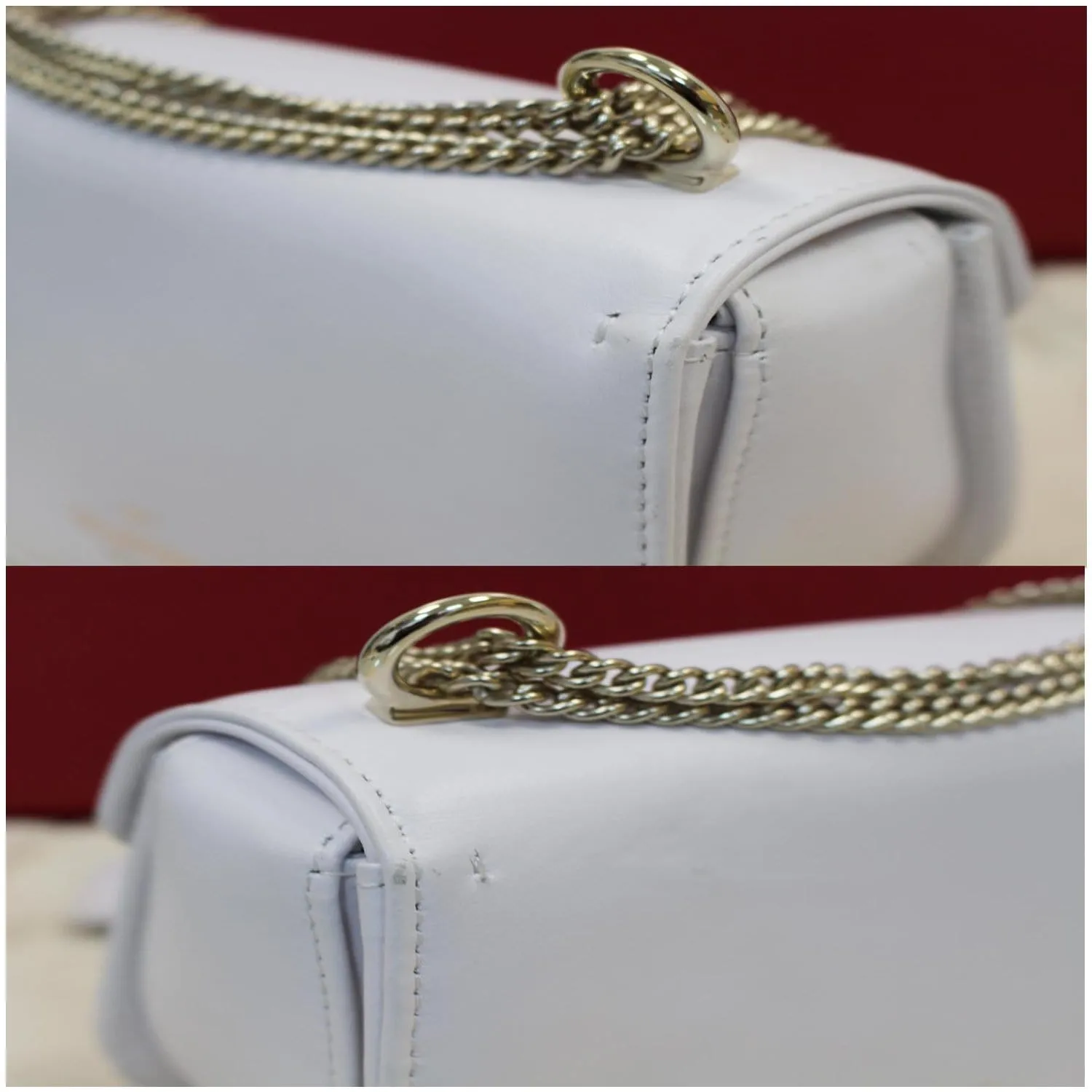 VALENTINO Garavani VLTN Leather Crossbody Bag White - 15% OFF