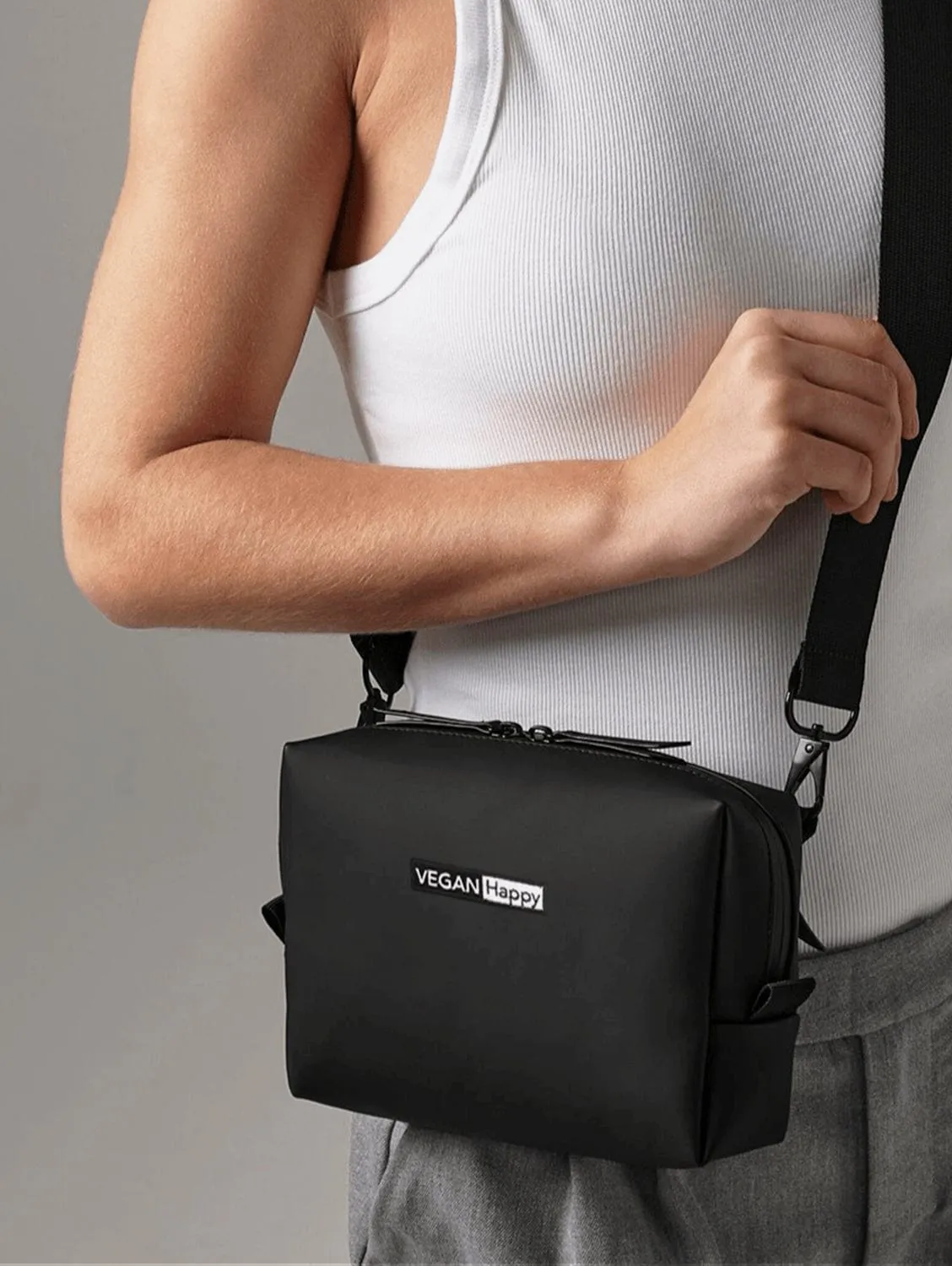 Vegan Matte PU Crossbody Bag | Multiple Colours