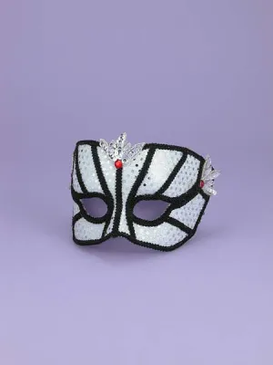 Venetian Couple Mask Sv/Bk  Mask