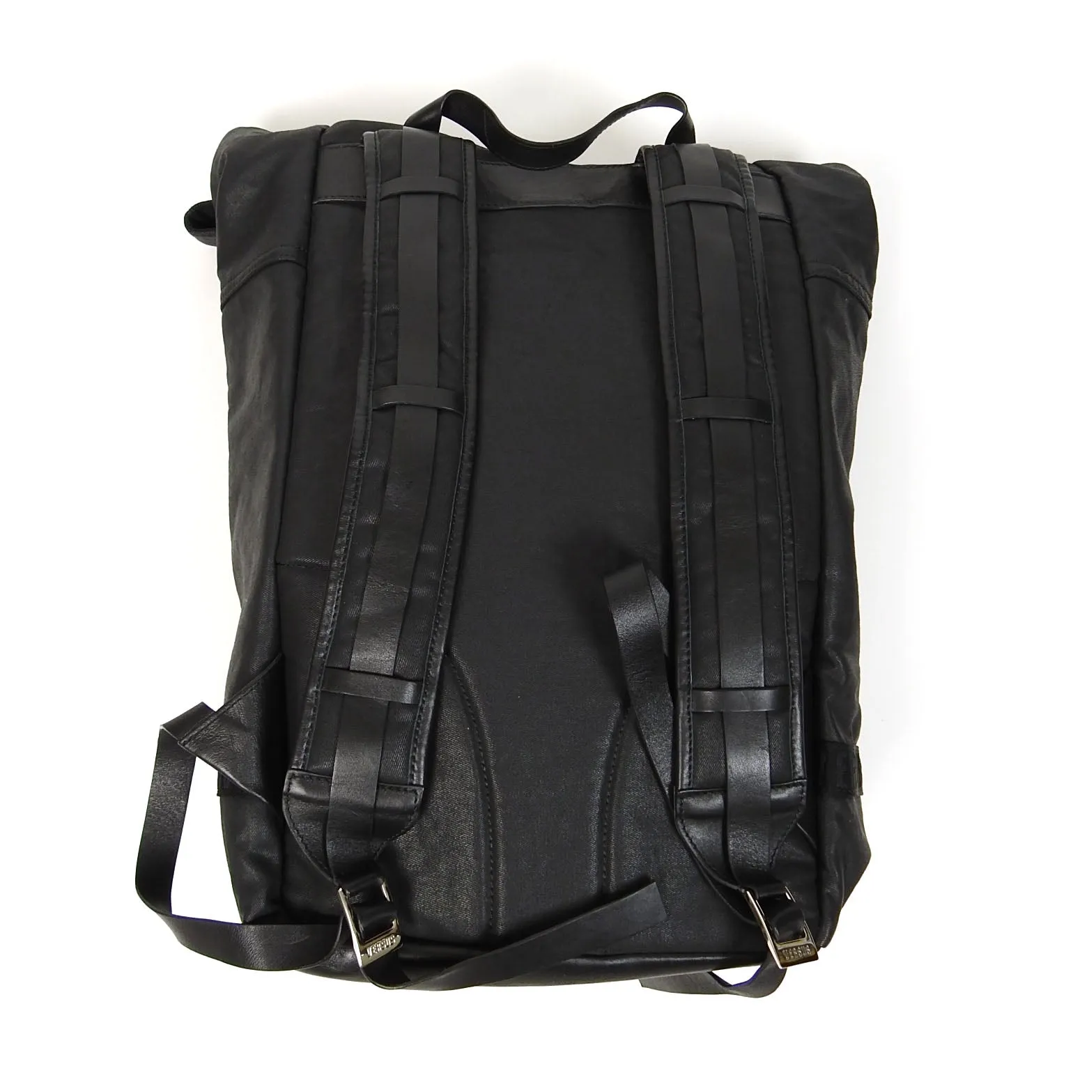 Versus Versace Waxed Rolltop Backback