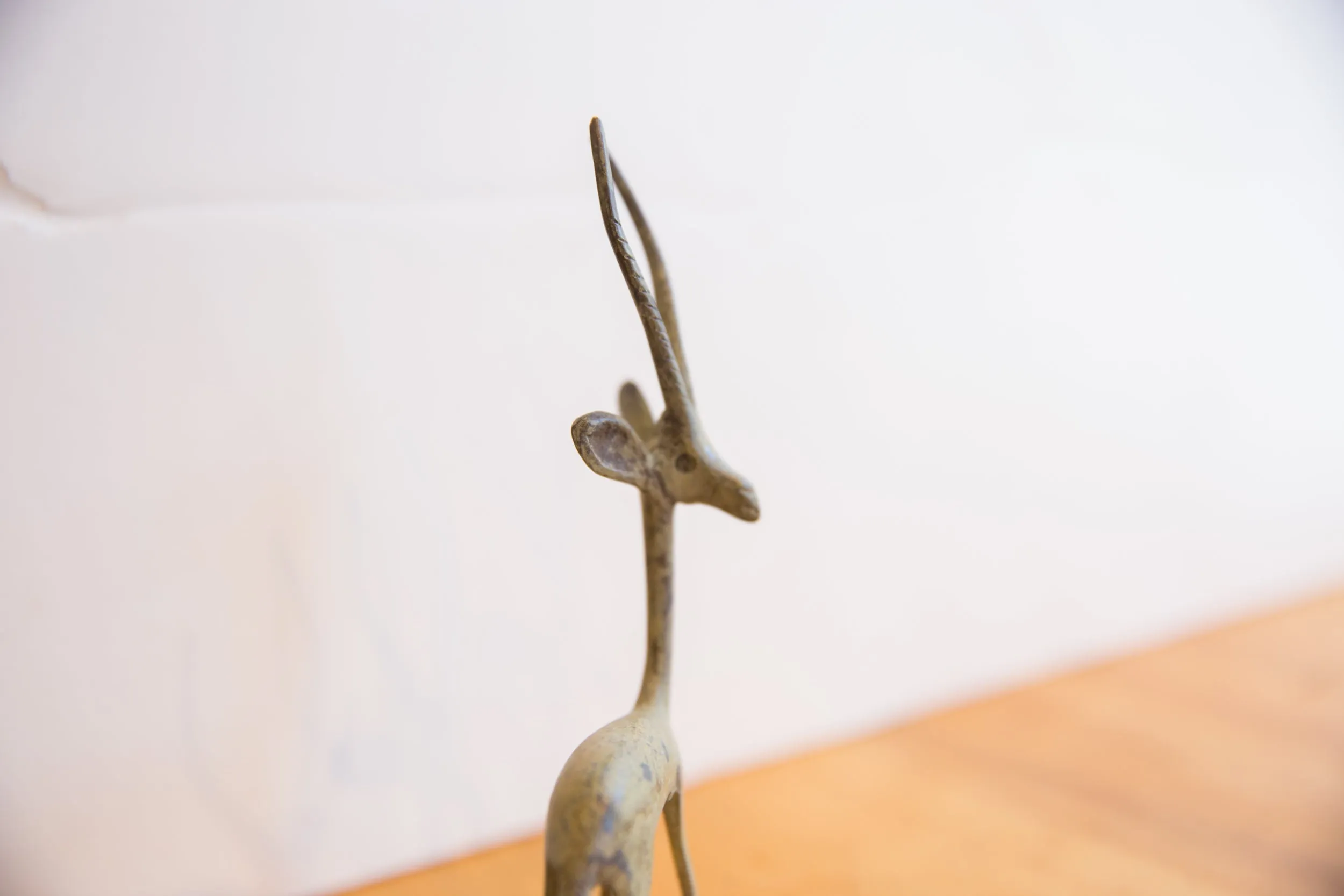 Vintage African Right Facing Oxidized Gazelle