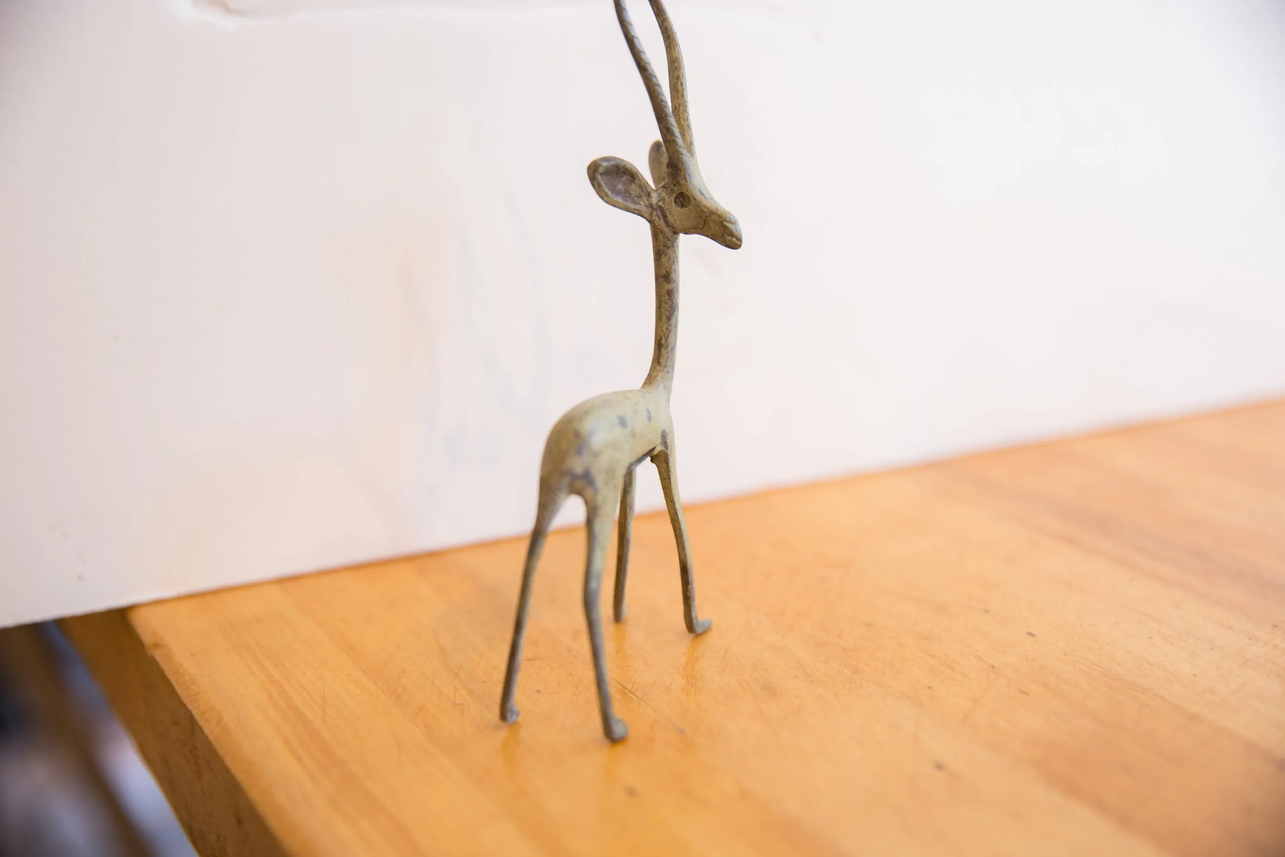 Vintage African Right Facing Oxidized Gazelle