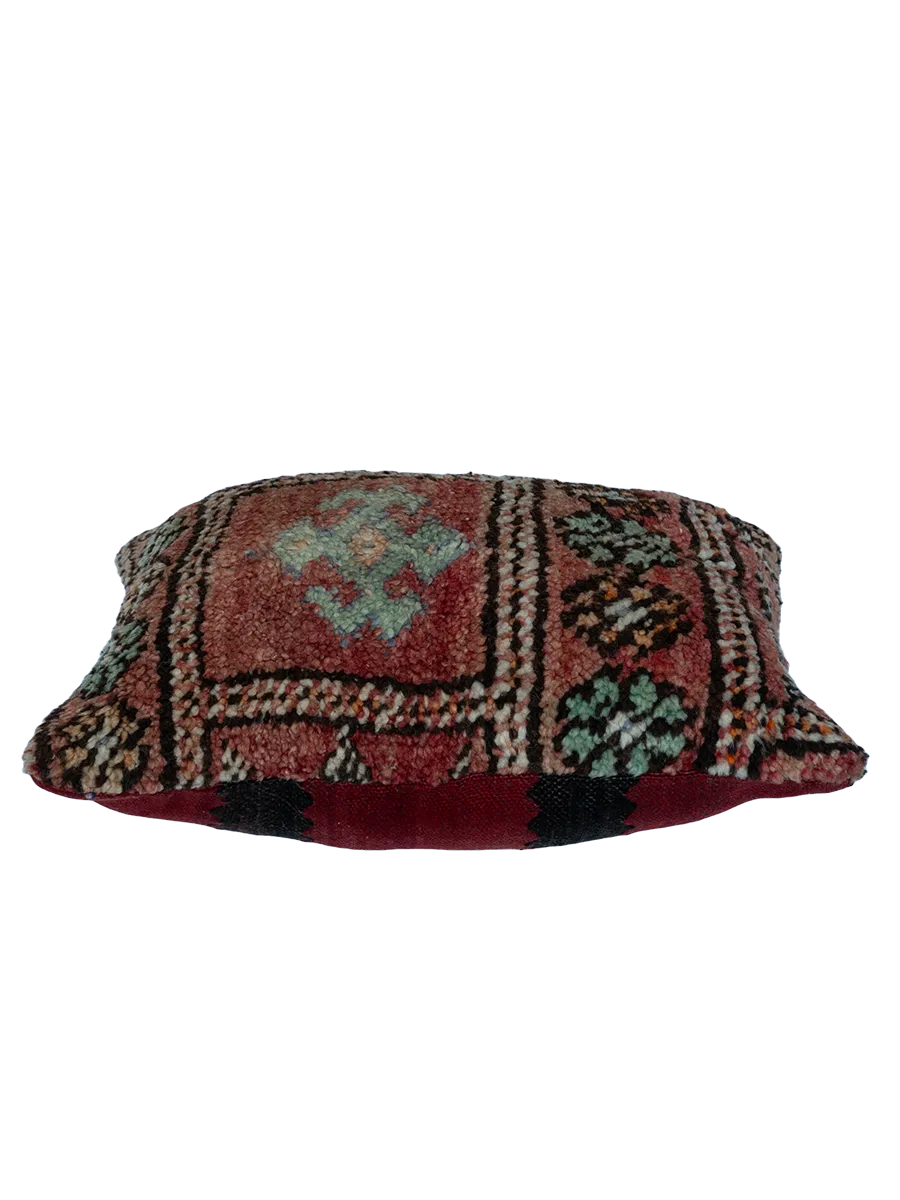 Vintage Beni M'Guild Pillow - Terracotta and Sage