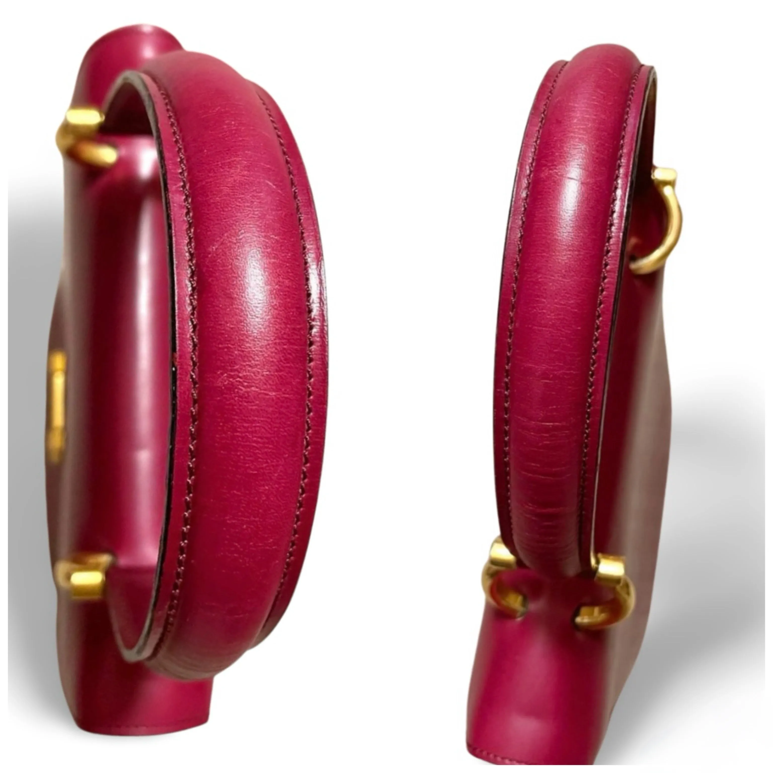Vintage Celine bordeux,wine red leather  handbag. Classic and elegant purse for daily use. 060903ap
