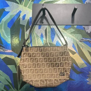 Vintage: FENDI Top Handle Logo Handbag