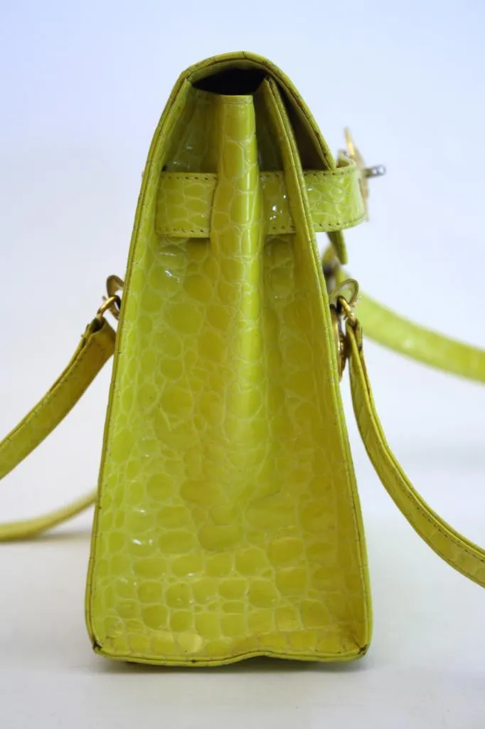 Vintage GIANNI VERSACE Crocodile Handbag