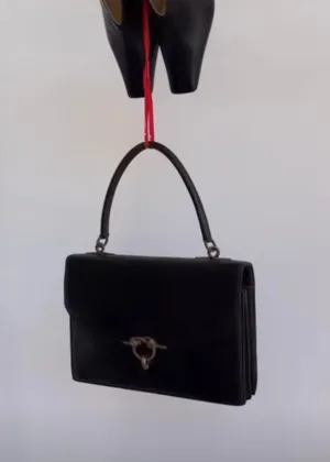Vintage Hermes Lizard Sac Cordelier