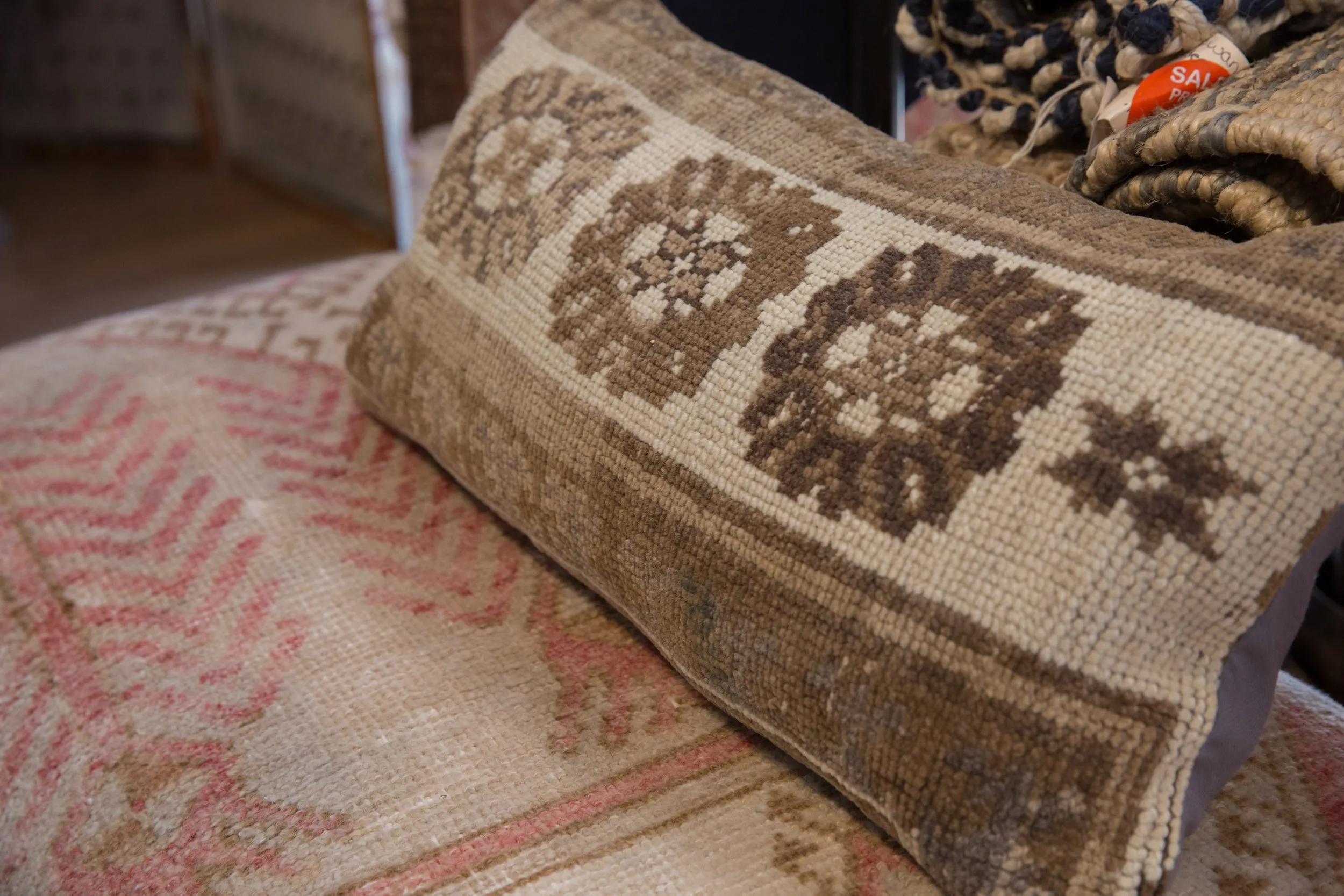 Vintage Rug Fragment Pillow