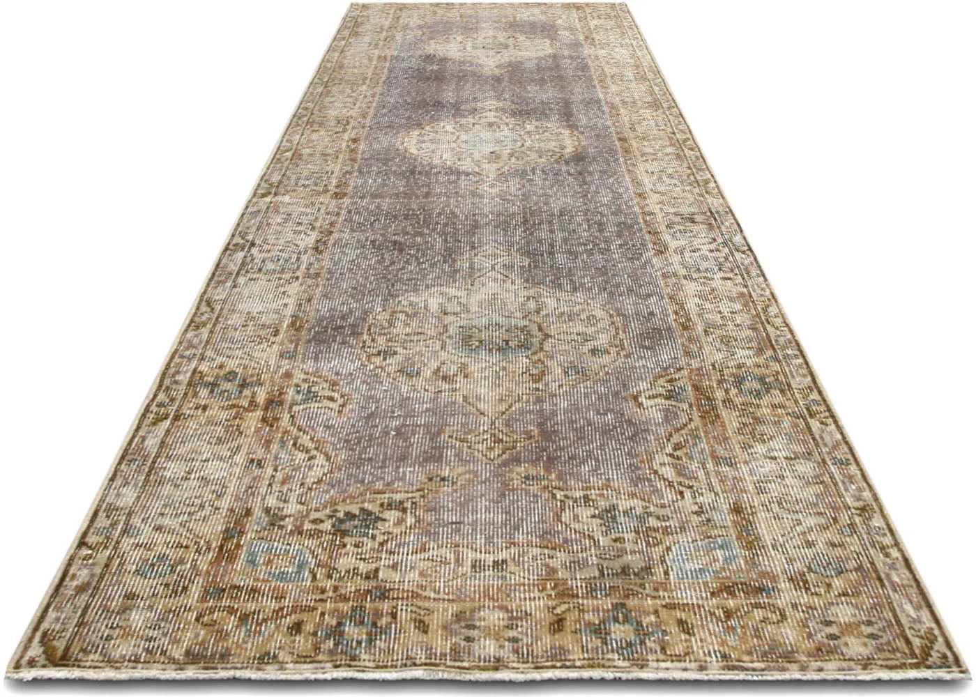 Vintage Turkish Oushak Runner - 2'9" x 9'11"