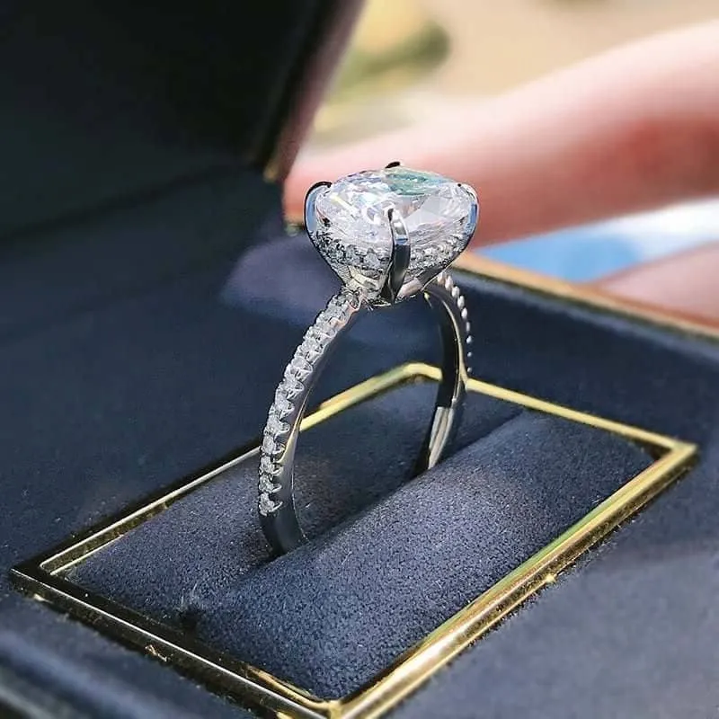VIP Custom Upgrade- East West Elegant Oval Cut Diamond Ring