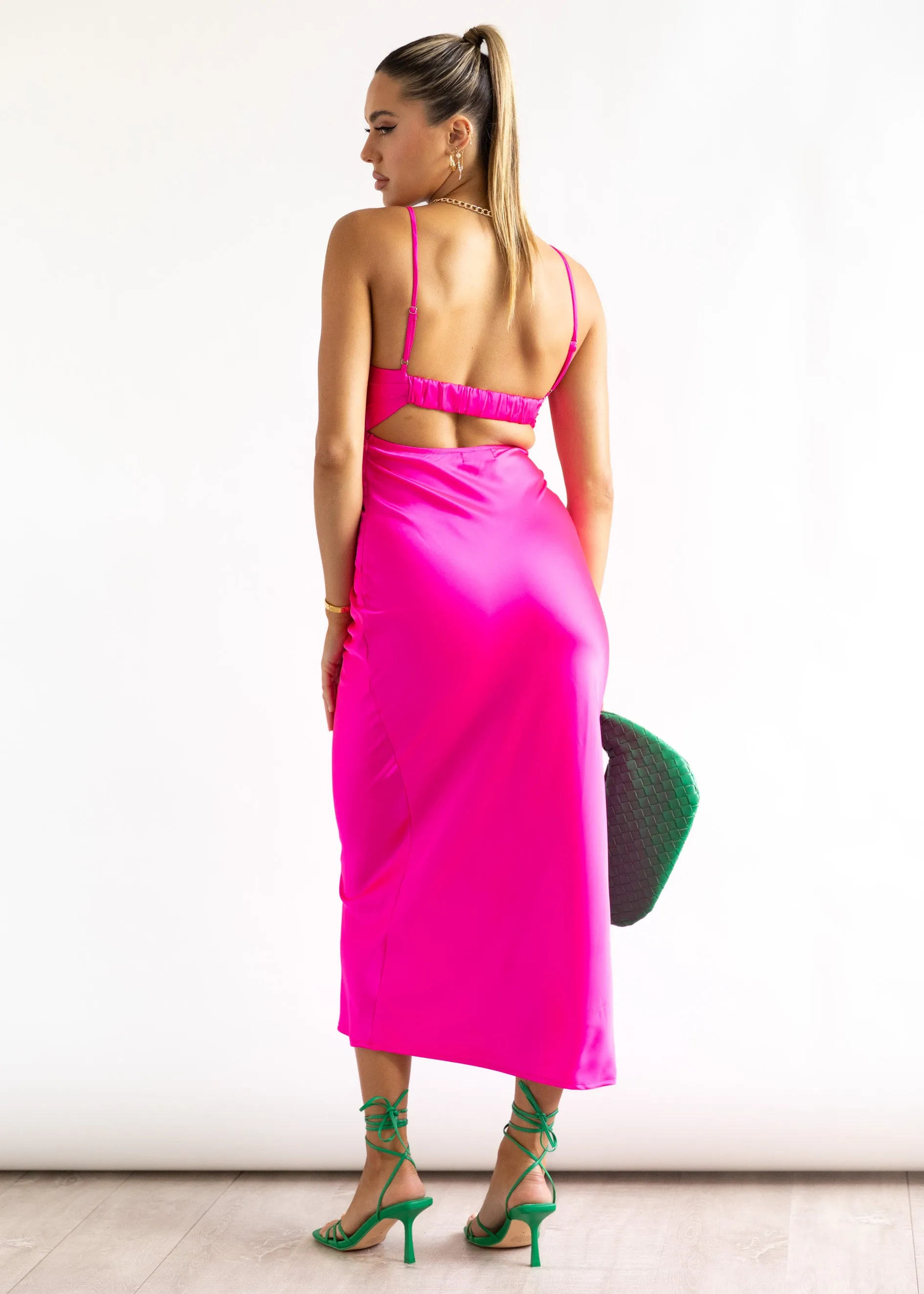 Vivine Midi Dress - Pink