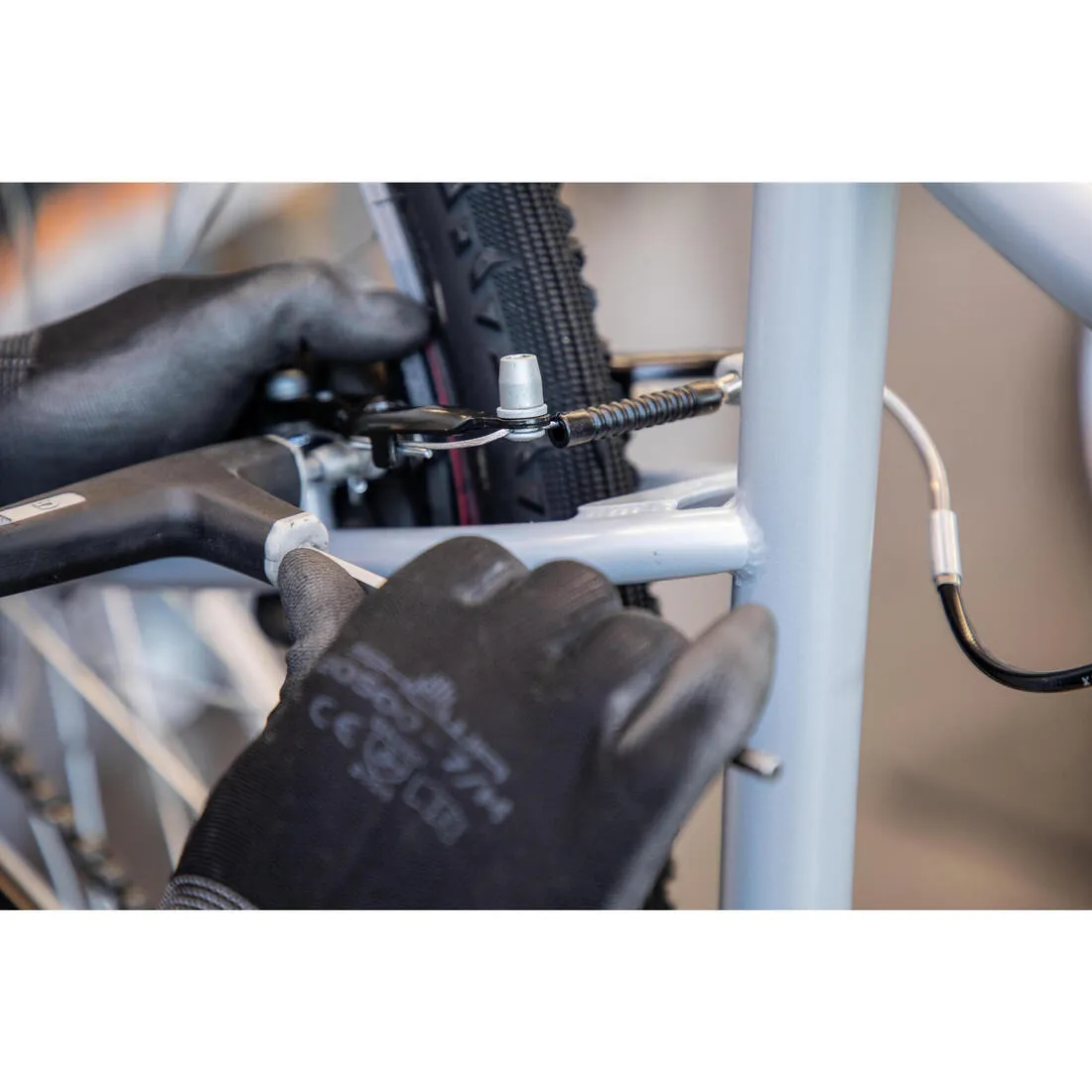 VÉLO TOUT CHEMIN RIVERSIDE 120 GRIS METAL