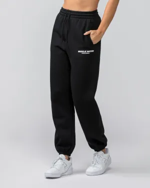 Weekend Slouchy Trackies - Black
