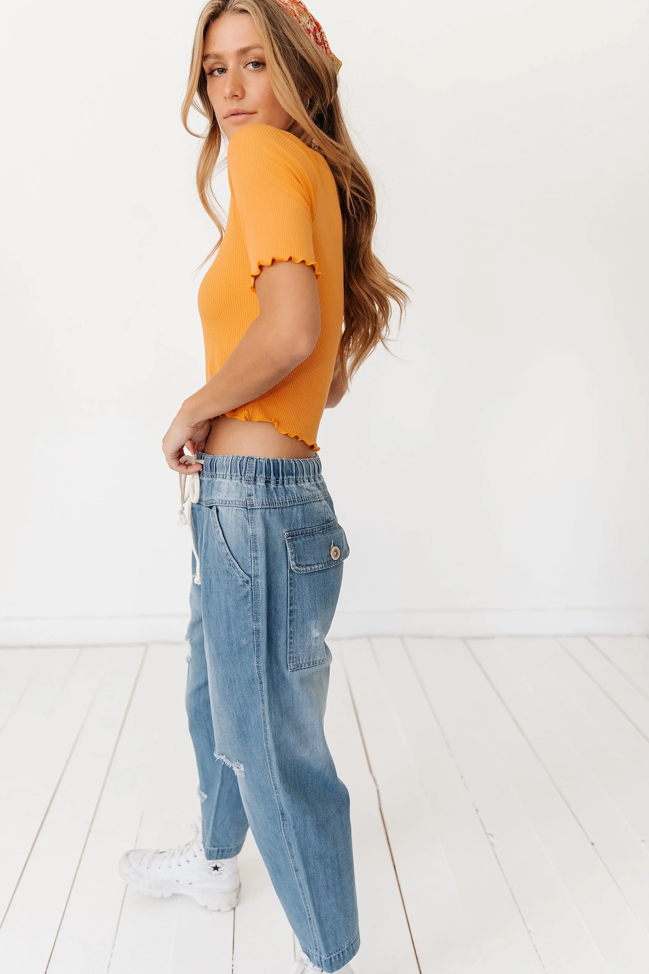 Weekend Sunsets Ribbed Top