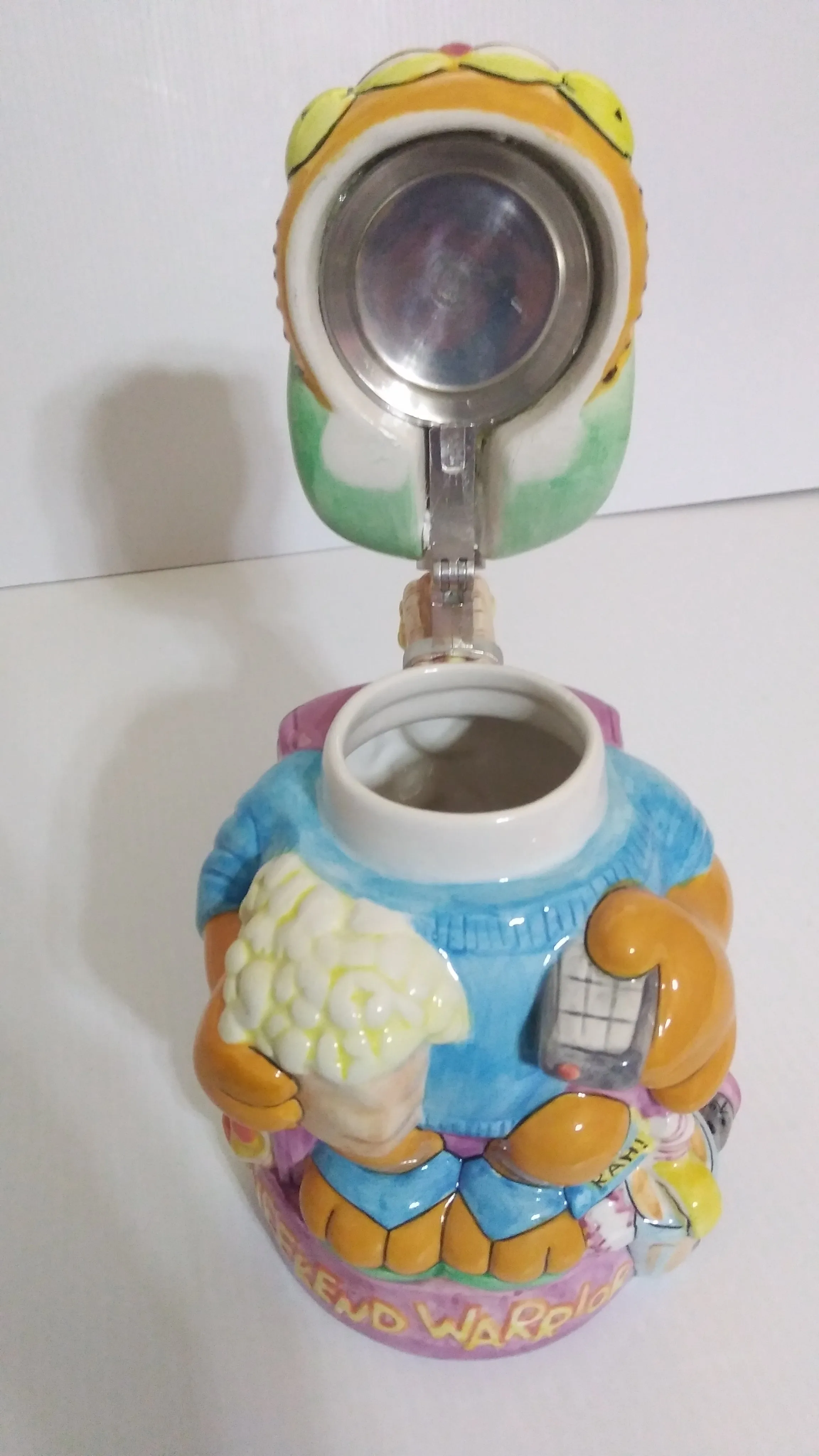 Weekend Warrior Garfield Stein by Danbury Mint