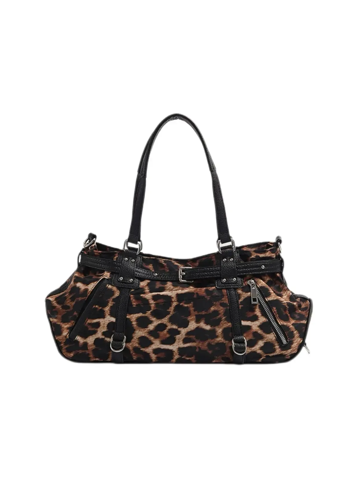 'Wild Girl' Y2k Cheetah Print Big Capacity City Bag