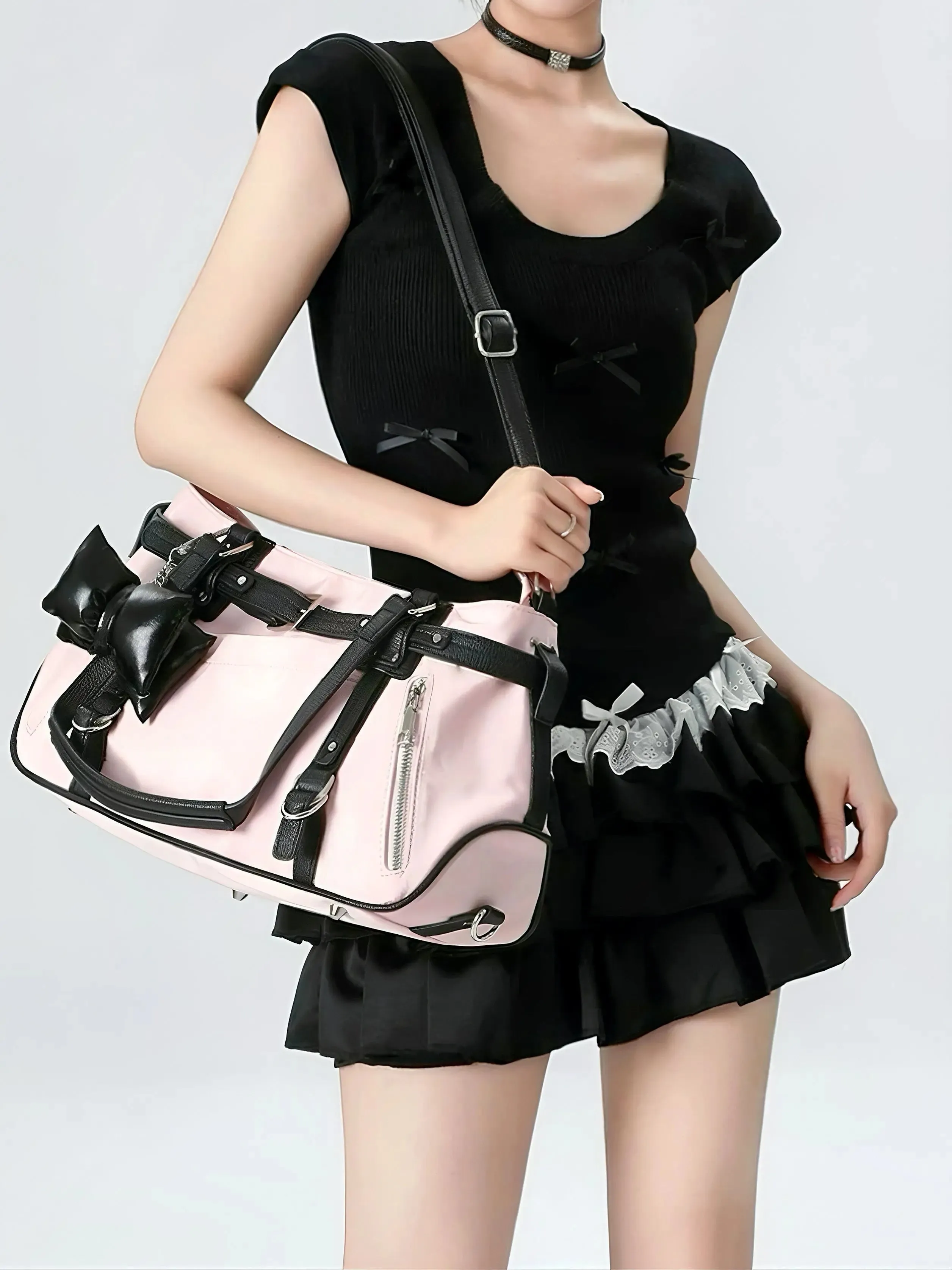 'Wild Girl' Y2k Cheetah Print Big Capacity City Bag