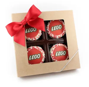 Window Gift Box of 4 Photo/Logo Oreos - 3 pcs