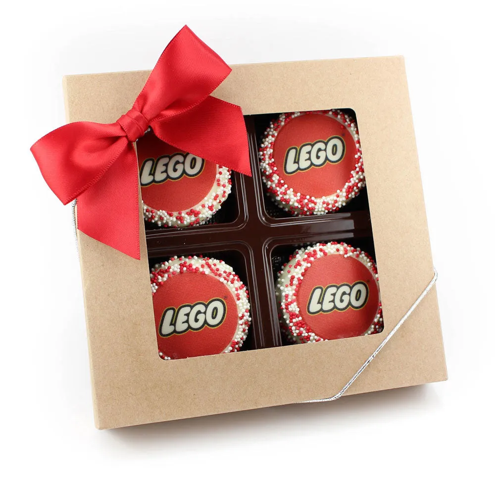 Window Gift Box of 4 Photo/Logo Oreos - 3 pcs